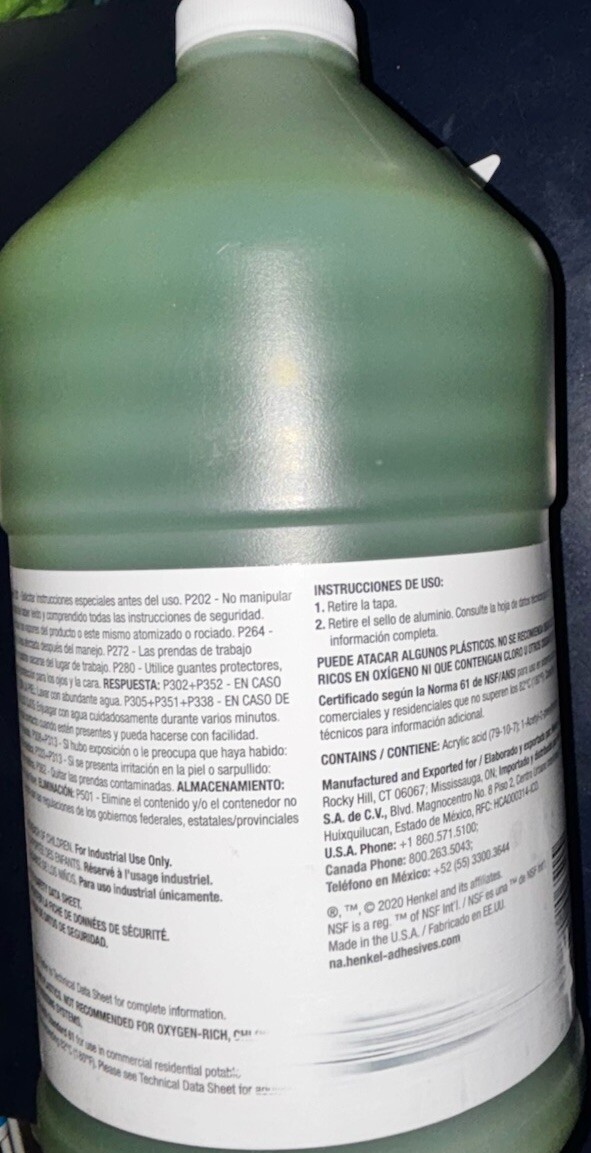 Loctite 648 Retaining Compound 1 Liter (33.8oz) 1835917 USA ONE BOTTLE