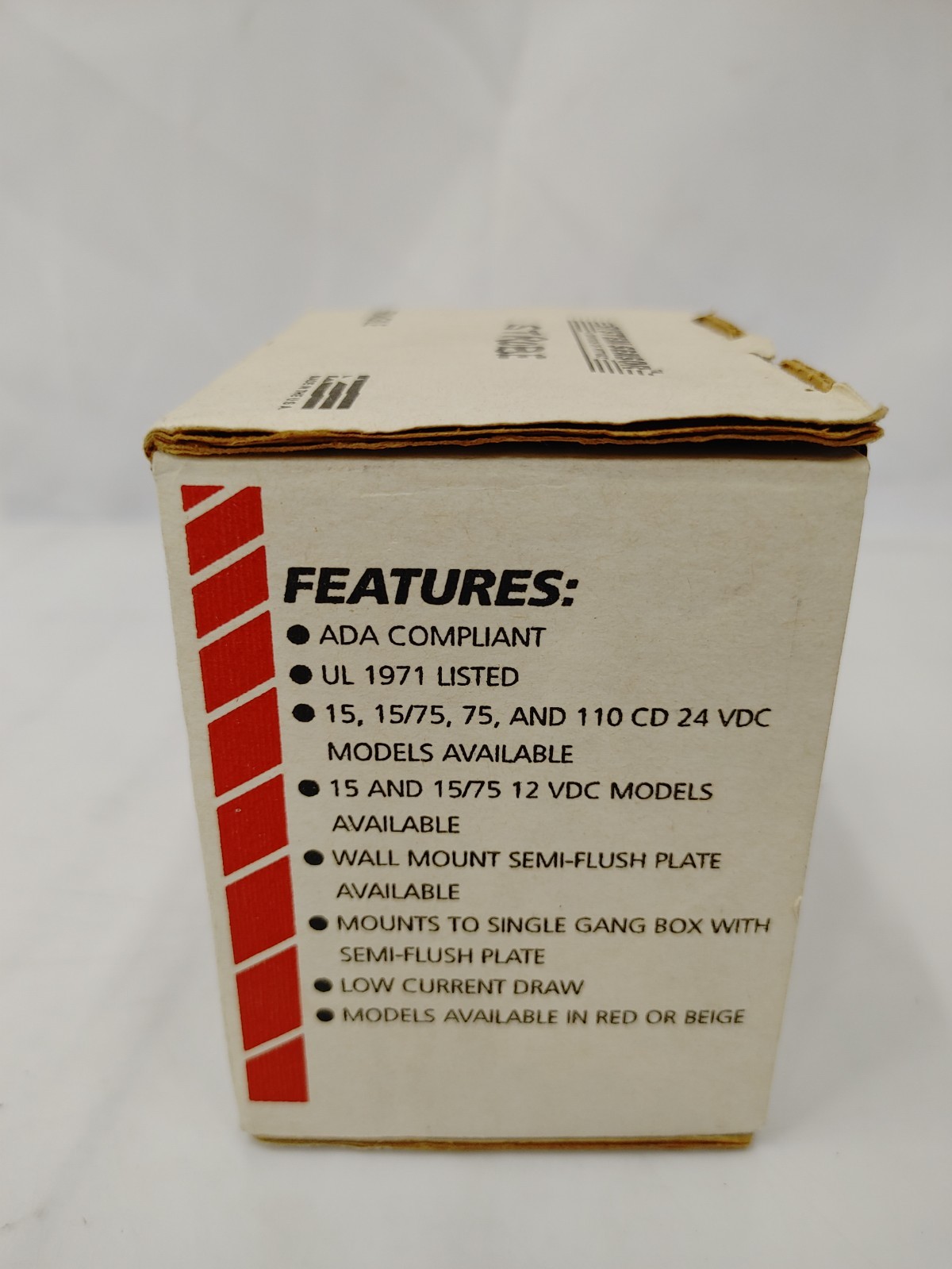 SYSTEM SENSOR RED FIRE ALARM STROBE SS2475ADA