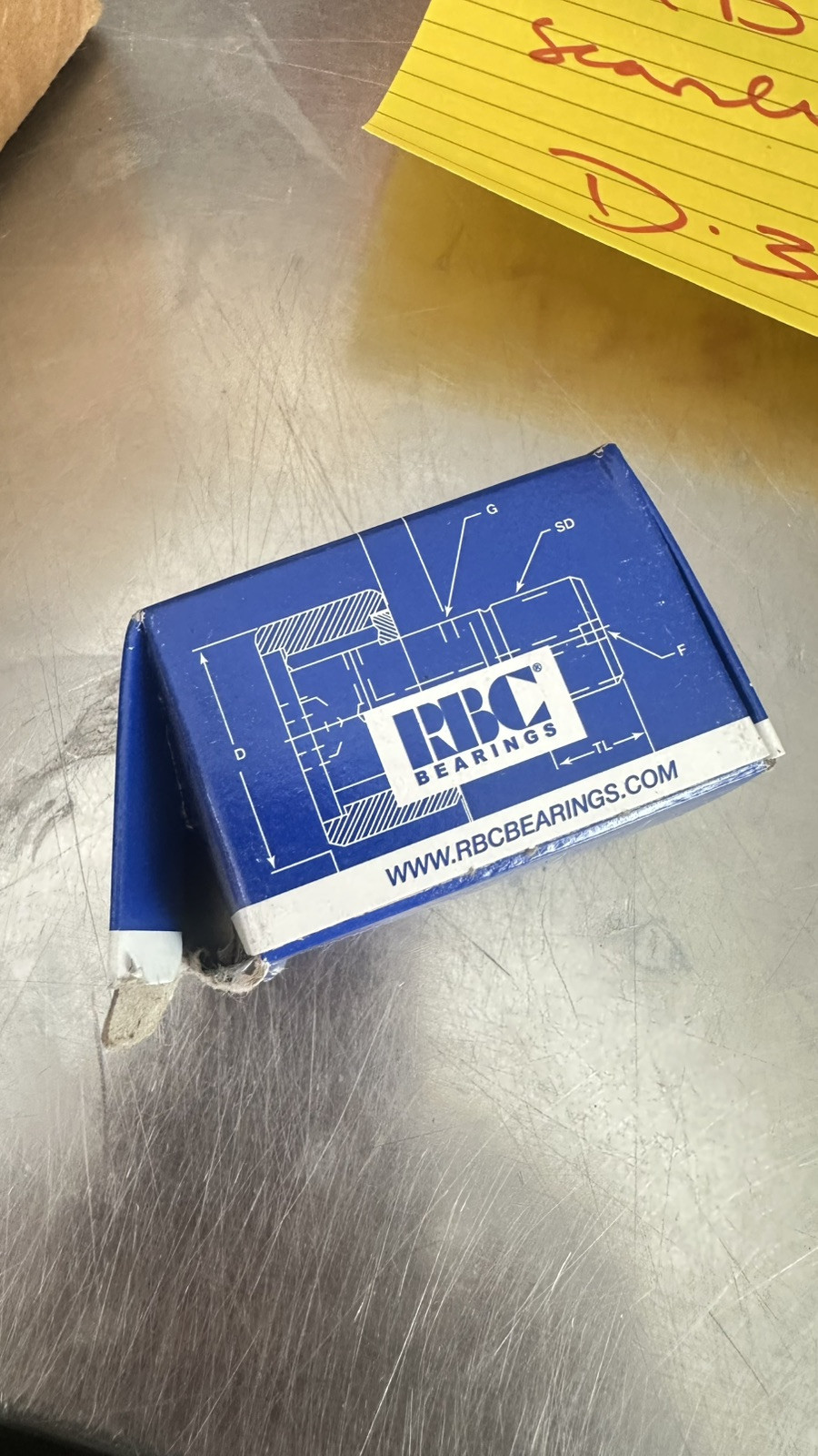 RBC BEARING CAM FOLLOWER S-24-LWX NNW. Hexlube studtype hex head Adjustable Cam