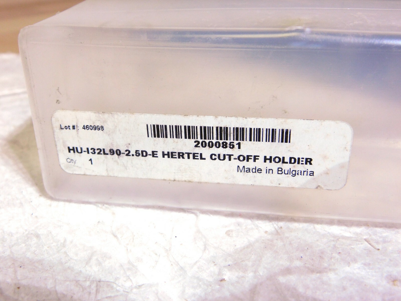 Hertel Indexible Cut-Off Holder 32mm Max DOC 1.5 Shank Dia 12 OAL 2000851