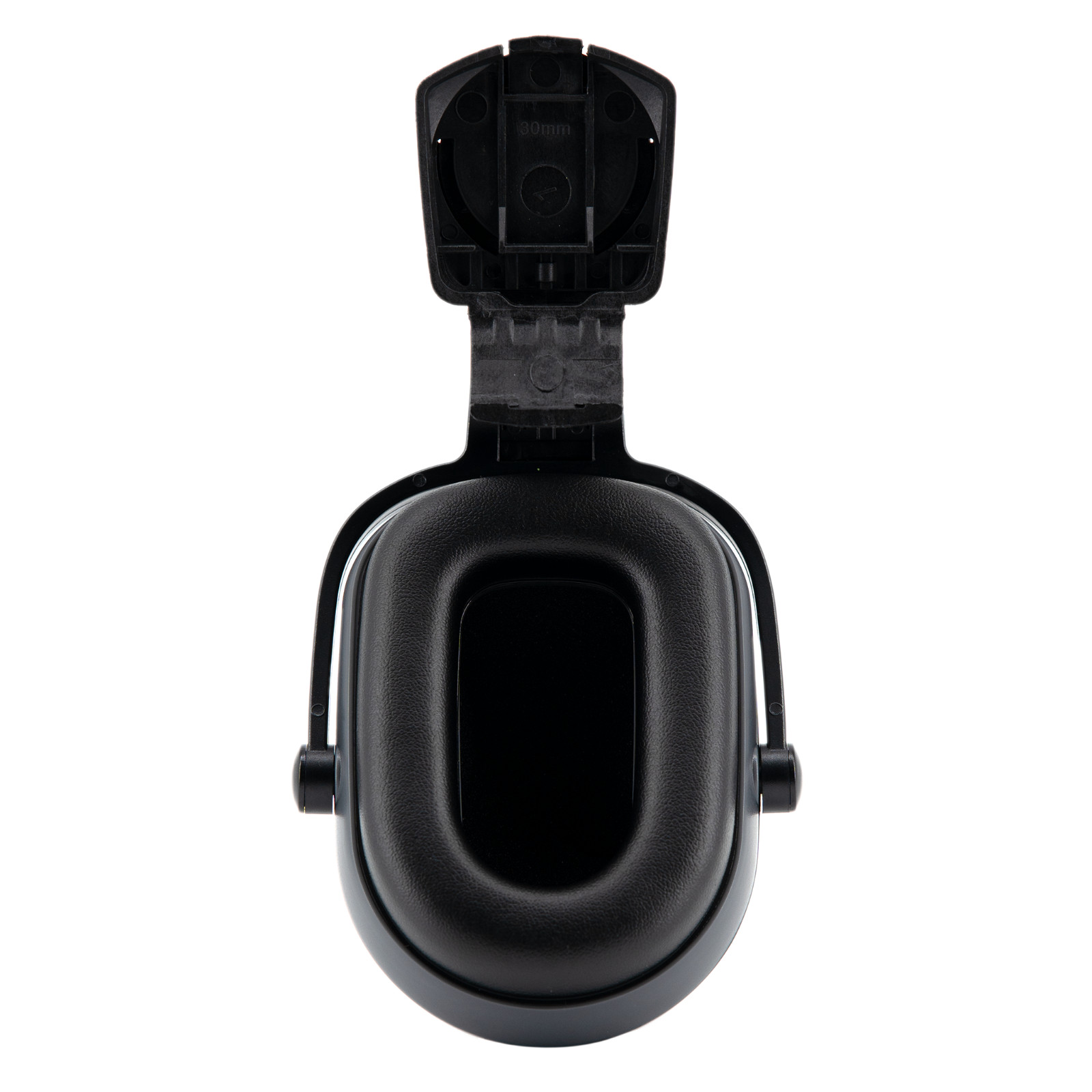 CLIP-ON EAR MUFF PROTECTOR HARD HAT MOUNTING Black 25db