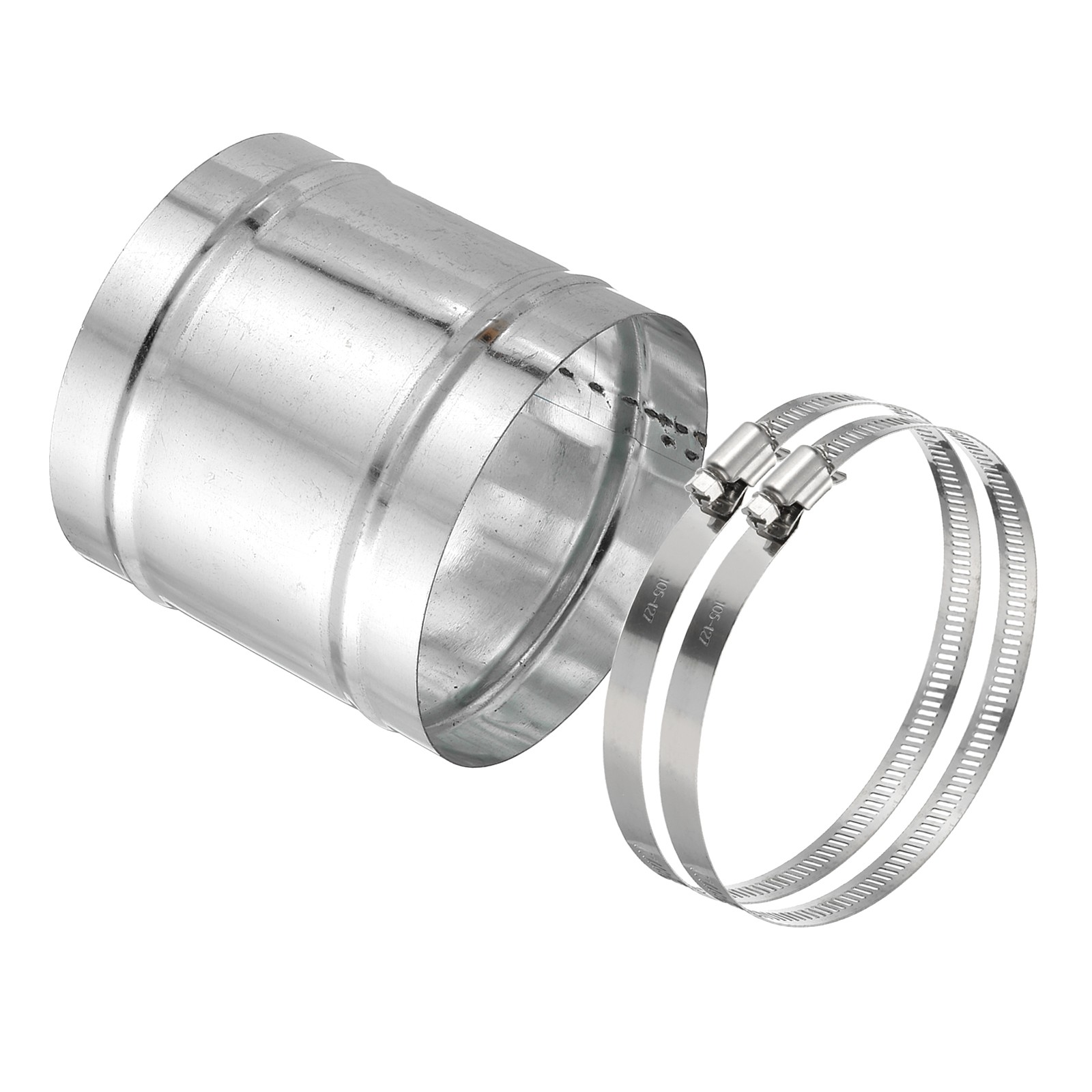 110mm/4.3″ Duct Connector Galvanized Steel Duct Coupling 4″ Long