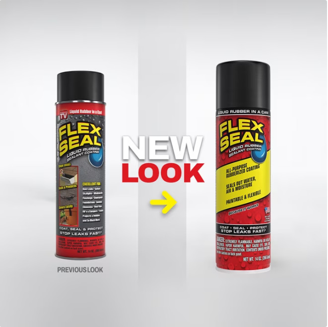 3 Pack Flex Seal Aerosol Liquid Rubber Sealant Coating, White, 14 oz