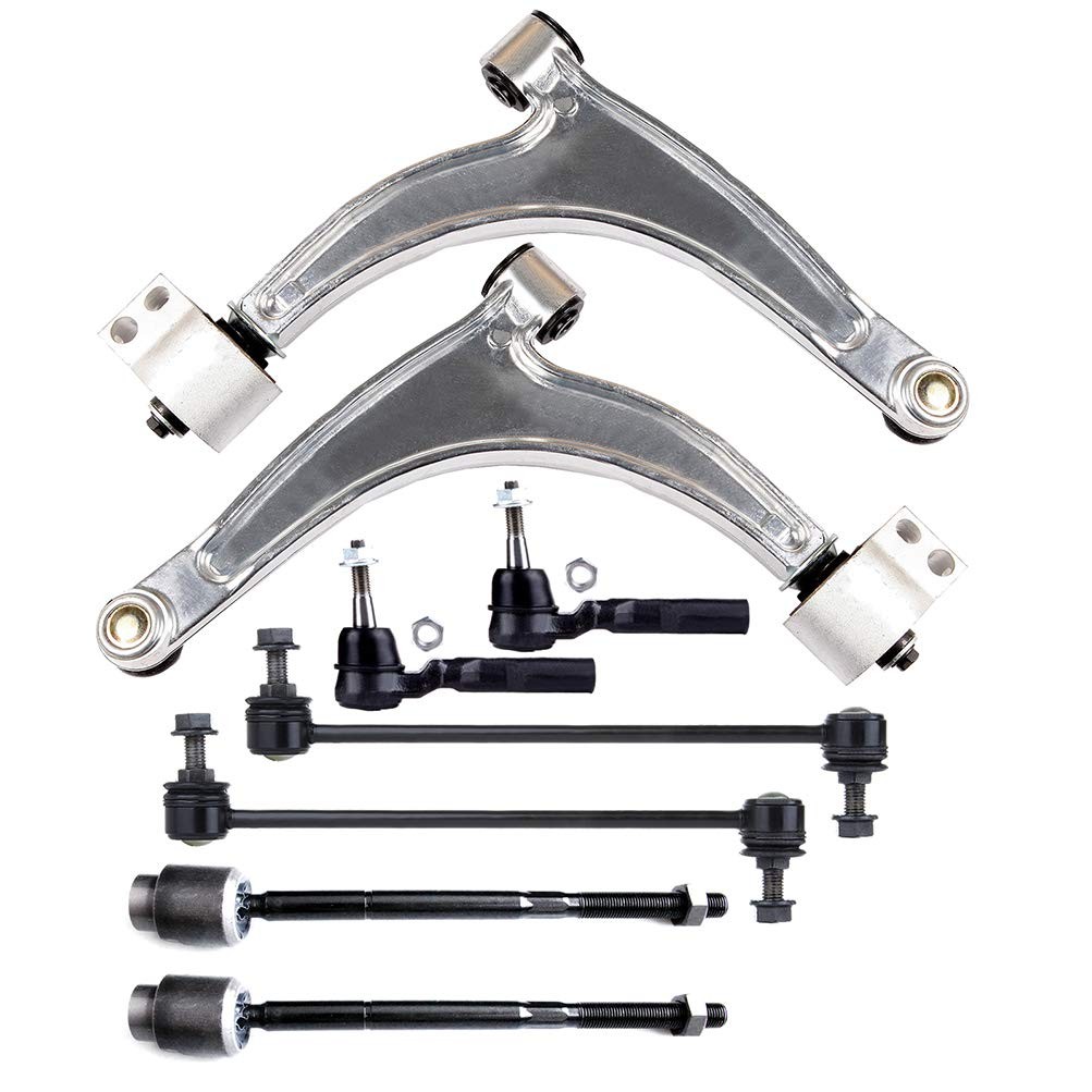 8Pcs Front Lower Control Arm Ball Joint Tie Rod Sway Bar Link Chevy Malibu 04-12