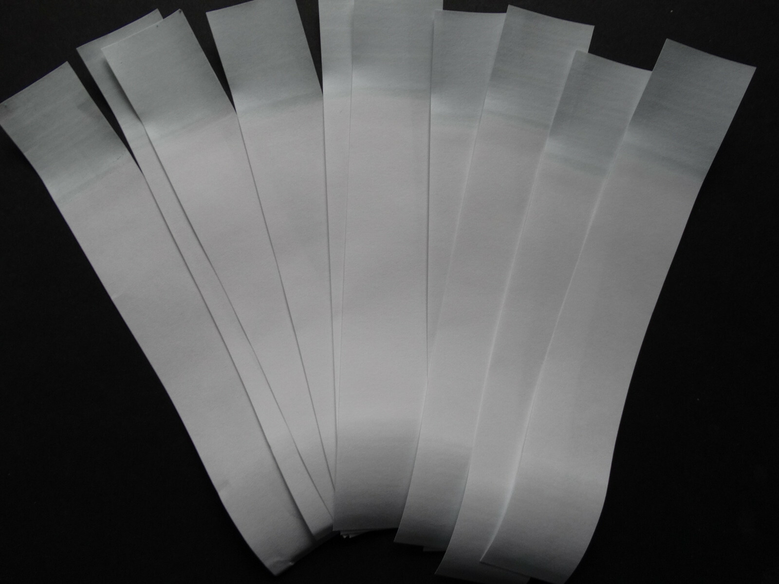 10 -Blank Cash Money Self-Sealing Straps White Saw Tooth Currency Bands