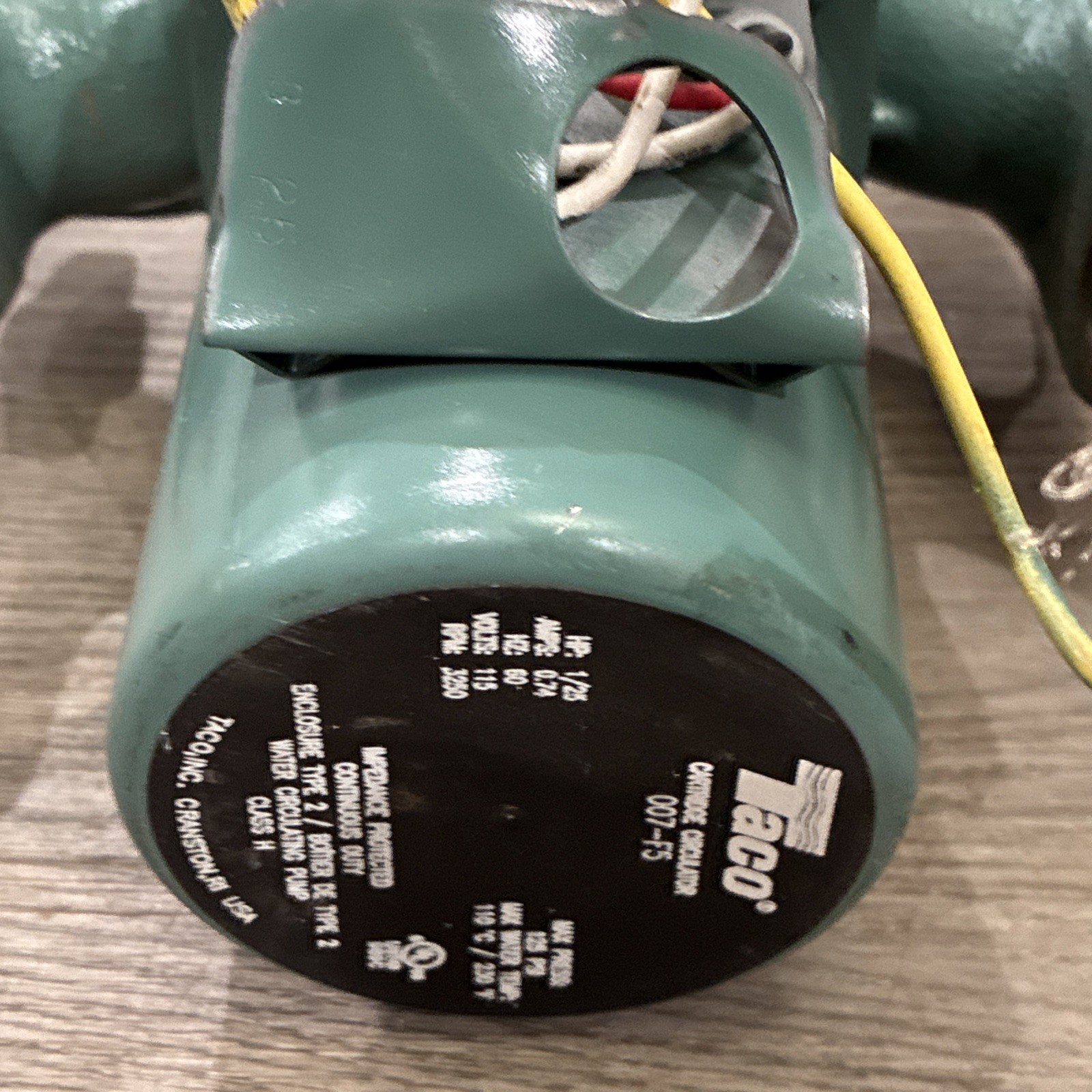 Taco 007-F5 Cast Iron Circulator, 1/25 HP Pump with Universal Pump