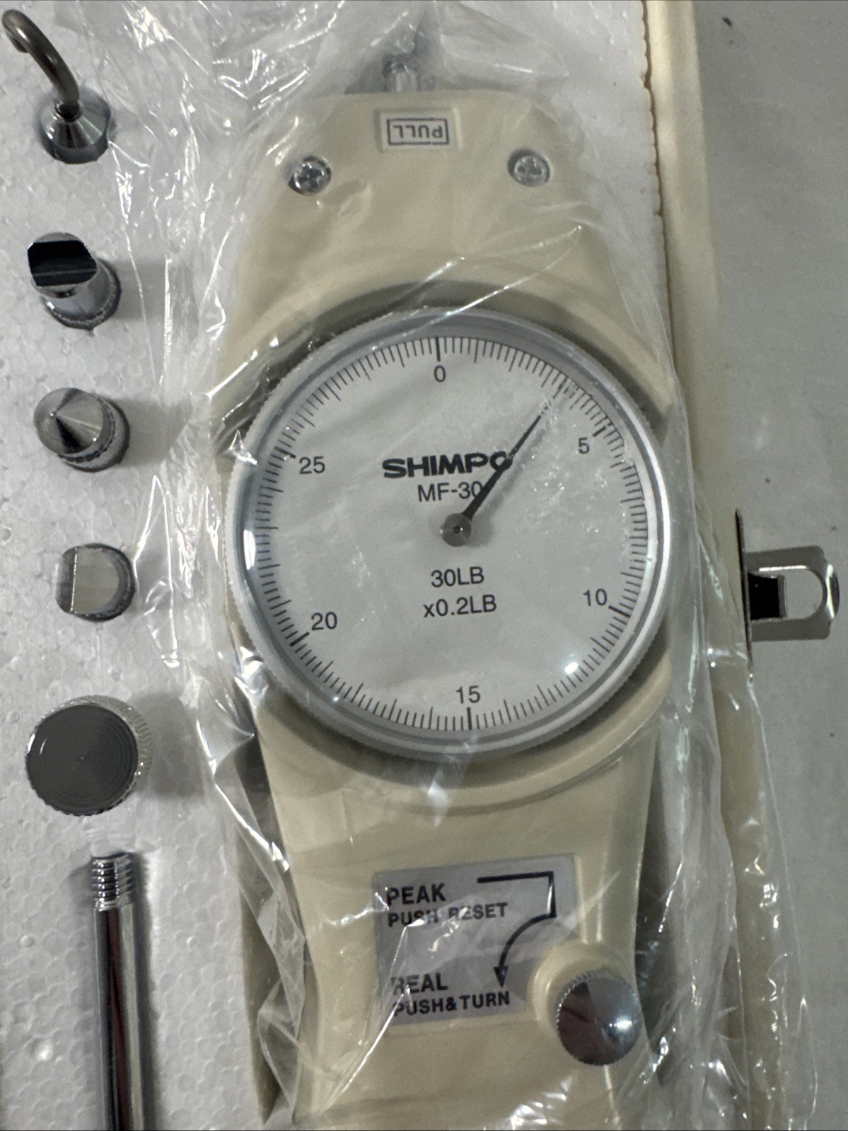 SHIMPO MF30 Mechanical Force Gauge 30LB X0.2LB