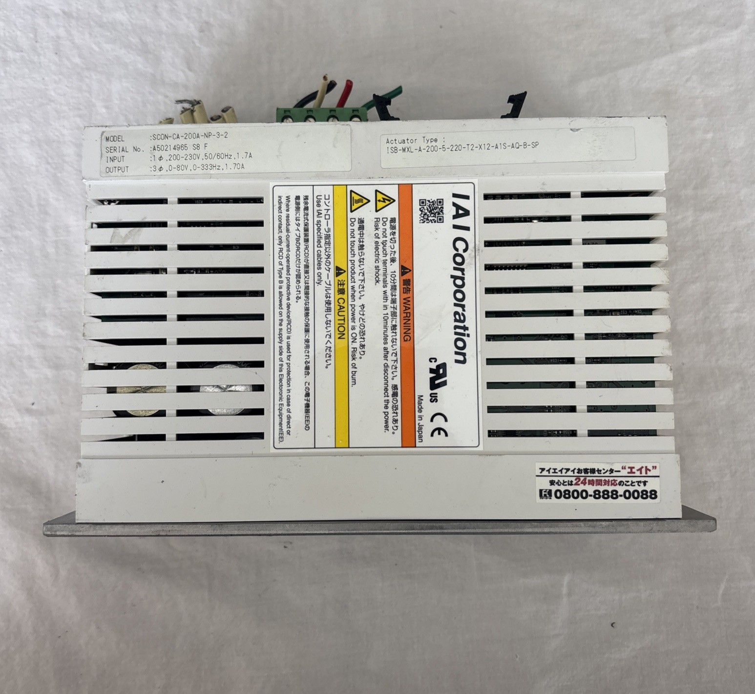 IAI SCON-CA-100A-NP-3-2 SERVO DRIVE – Warranty & Free Shipping