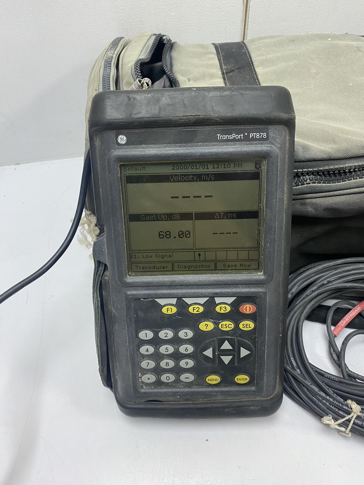 GE Panametrics TransPort PT878-01 With C-PT-10-H-B-00-0, Transducer Pair , Bag