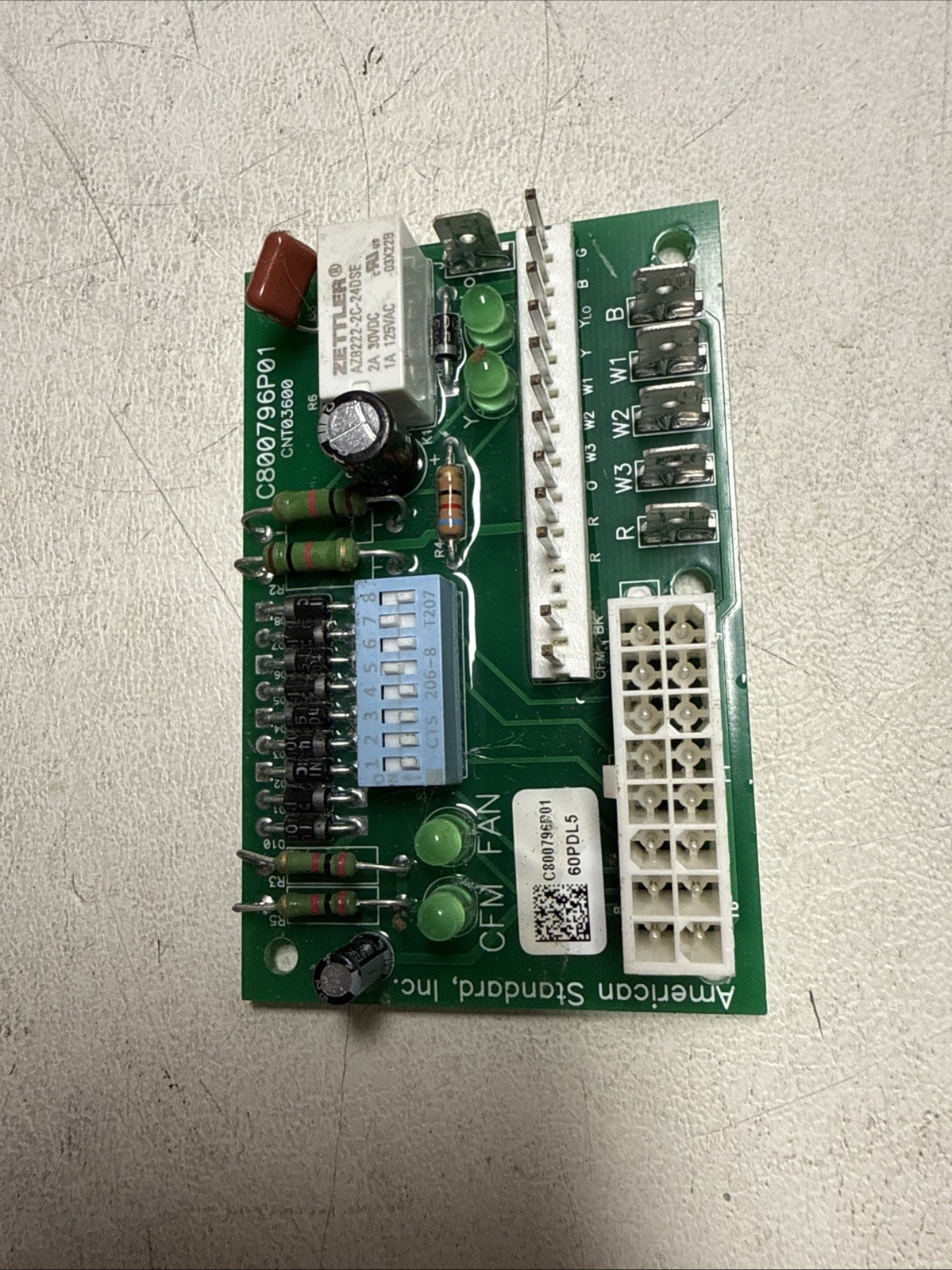 Trane American Standard C800796P01 ECM Blower Control Board
