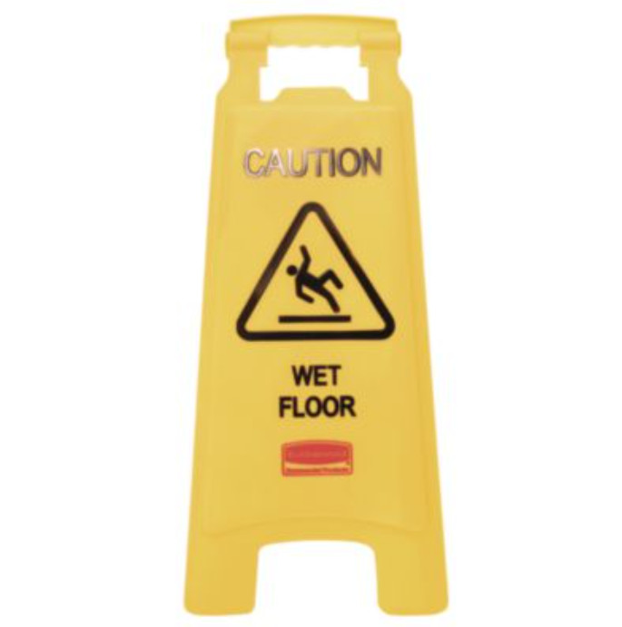 Rubbermaid Commercial «Caution Wet Floor» Sign, 11 x 12 x 25, Yellow