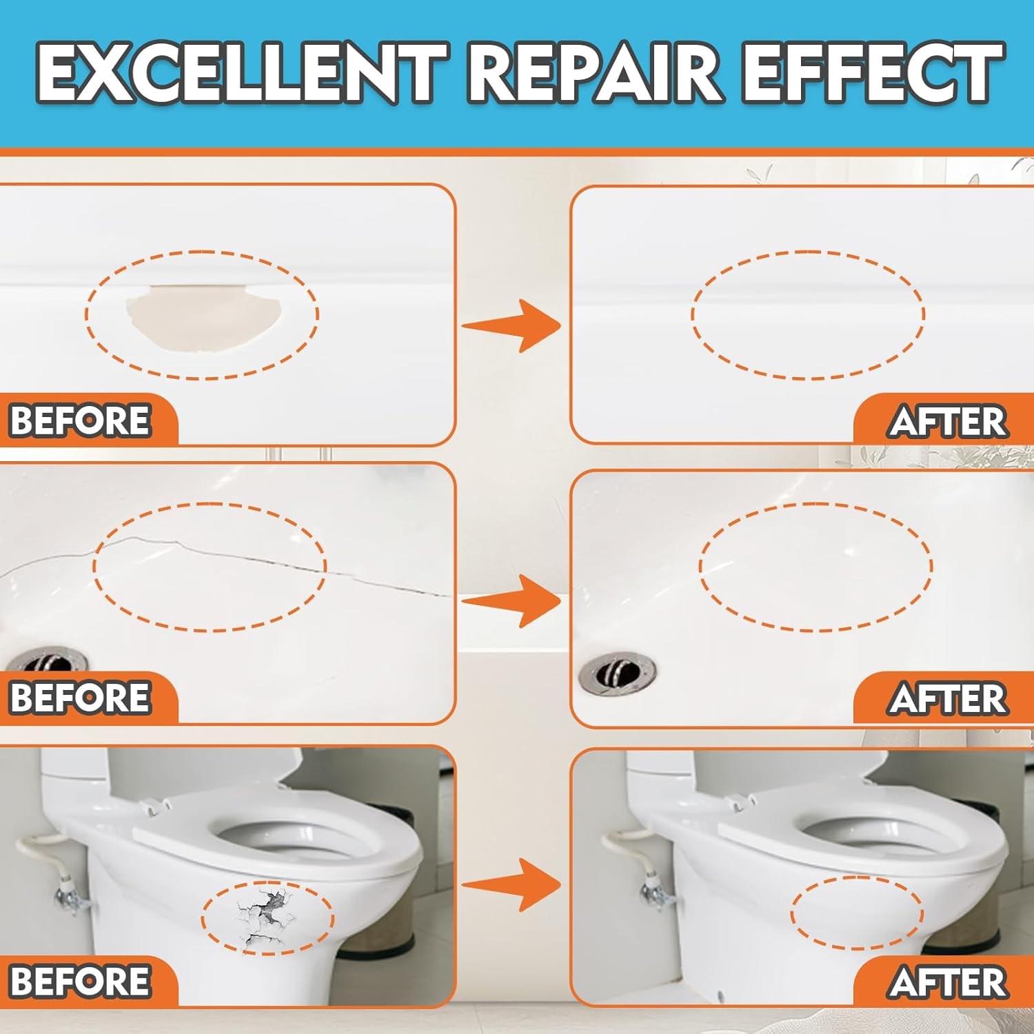 White Bathtub Repair Kit Porcelain Enamel Bathtub Fix Solution 102 Size