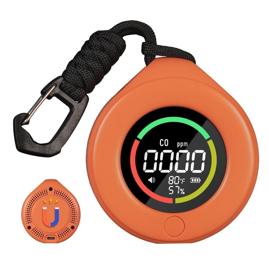 MOES Portable Carbon Monoxide Detector Temp/Humi/CO Sensor Alarm Outdoor/Indoor