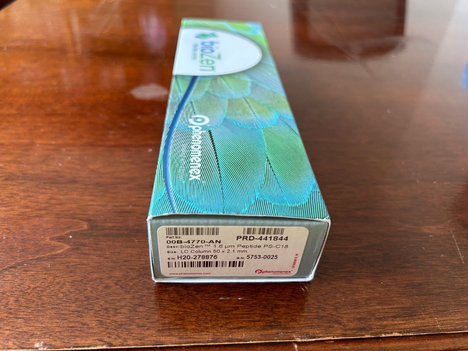 Sealed Phenomenex LC Column BioZen 1.6 um Peptide PS-C18 50×2.1mm 00B-4770-AN
