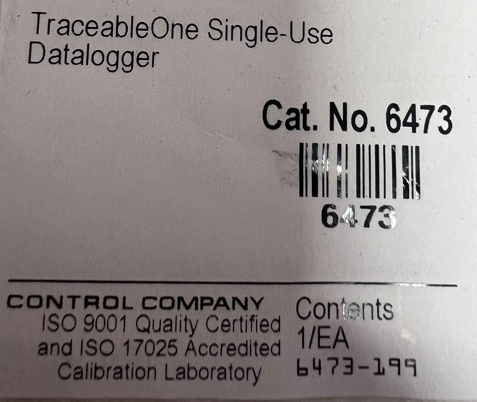 Traceable 6473 Single-Use Data Logging Thermometer, 3 min/30 days, 12-14°C, 40pk