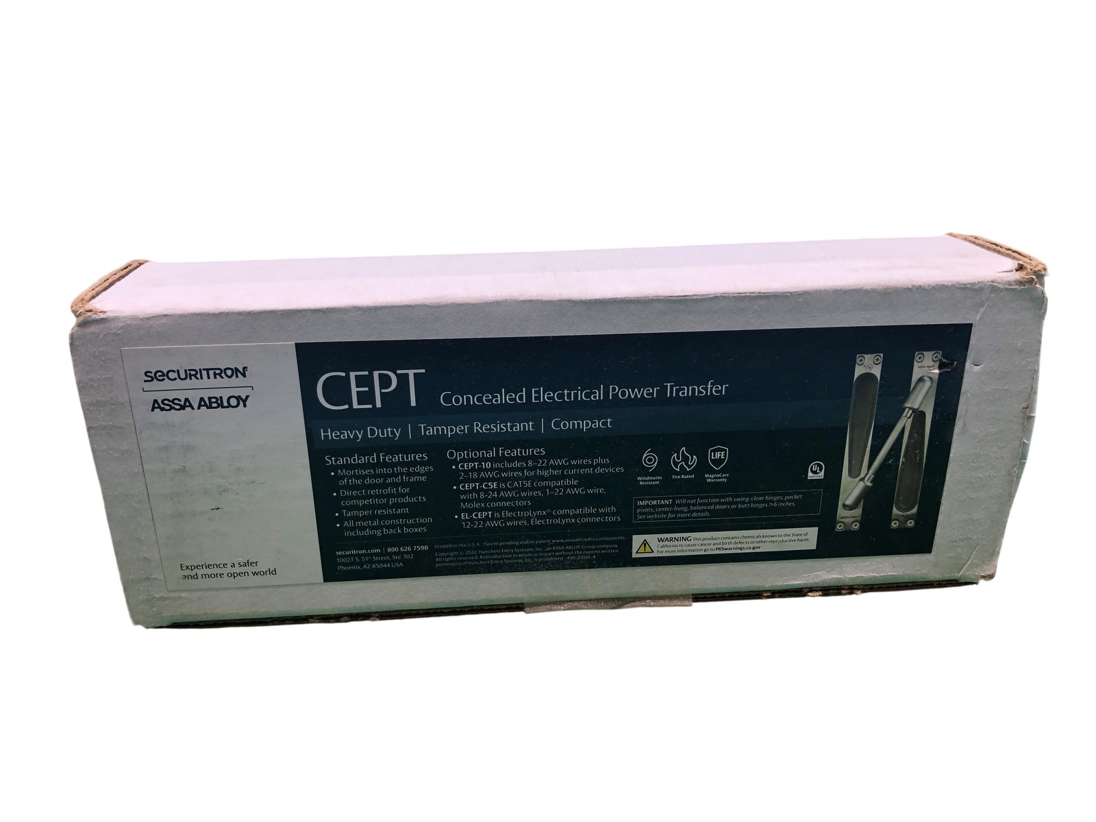 Securitron EL-CEPT Concealed Electrical Power Transfer Wire Door Frame Harness