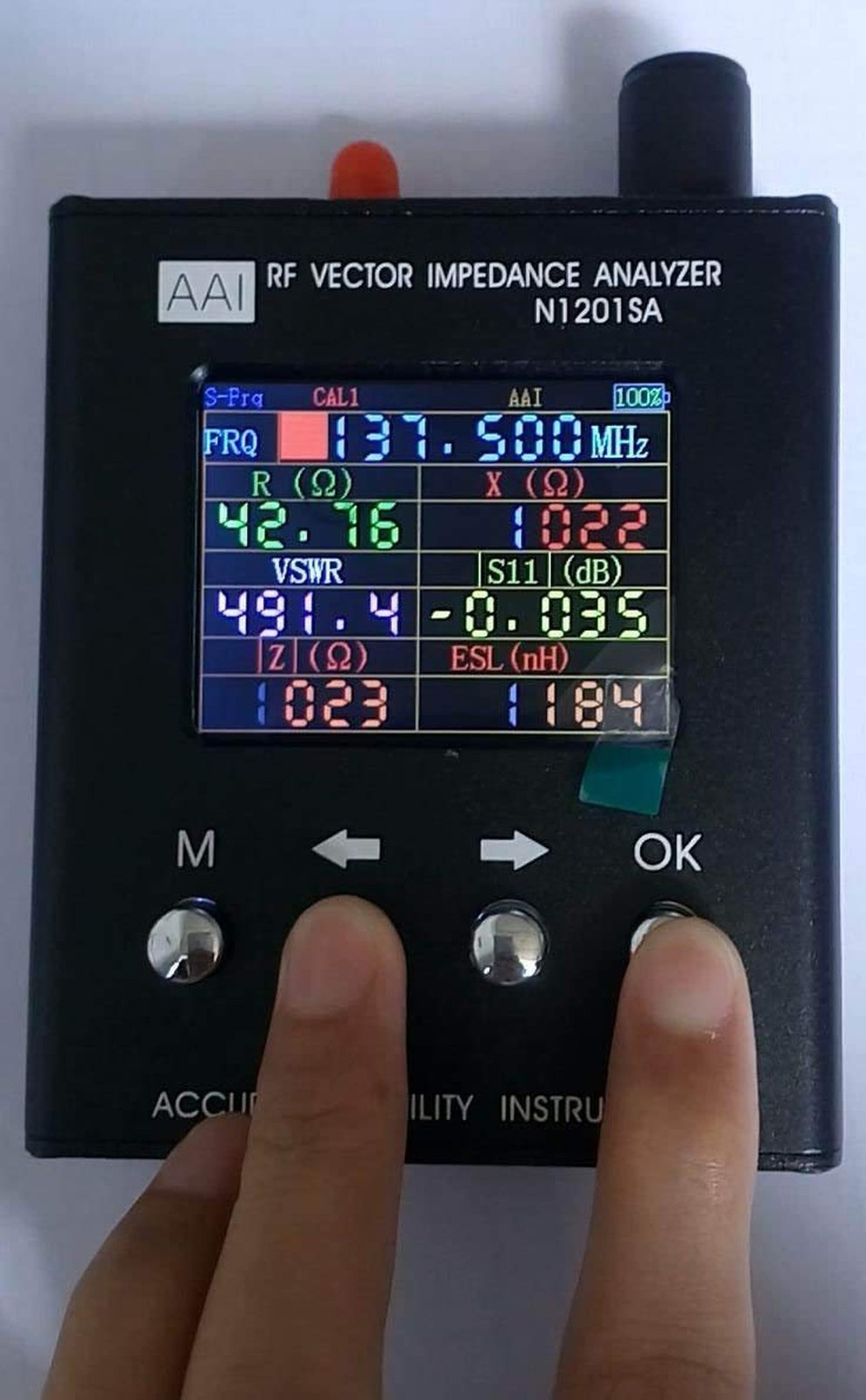 ANYSECU PS100 UV RF Vector Impedance ANT SWR Antenna Analyzer Meter Tester 14…