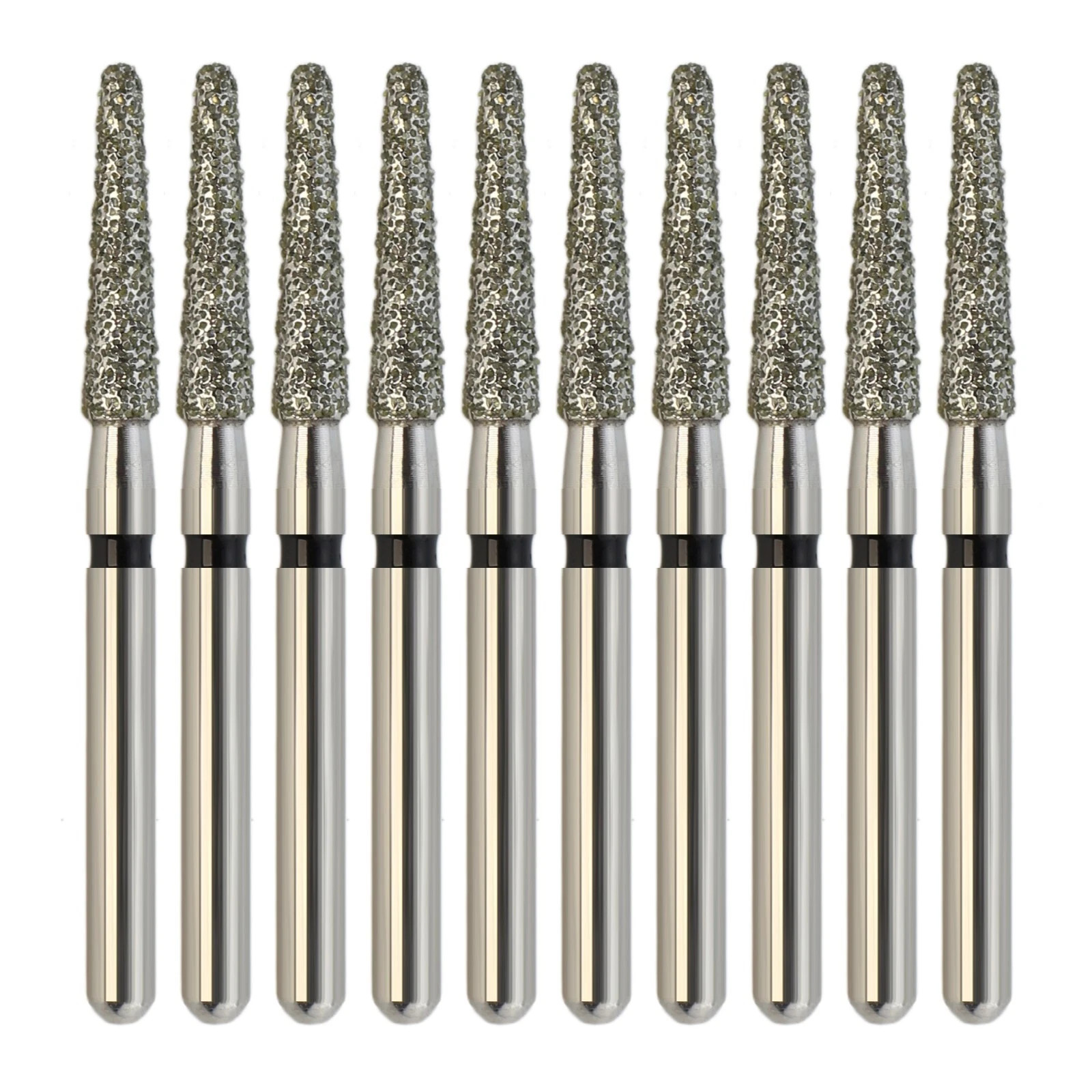 Dental Diamond Burs FG Round End Taper Super Coarse Fine Grit High Speed 856 850