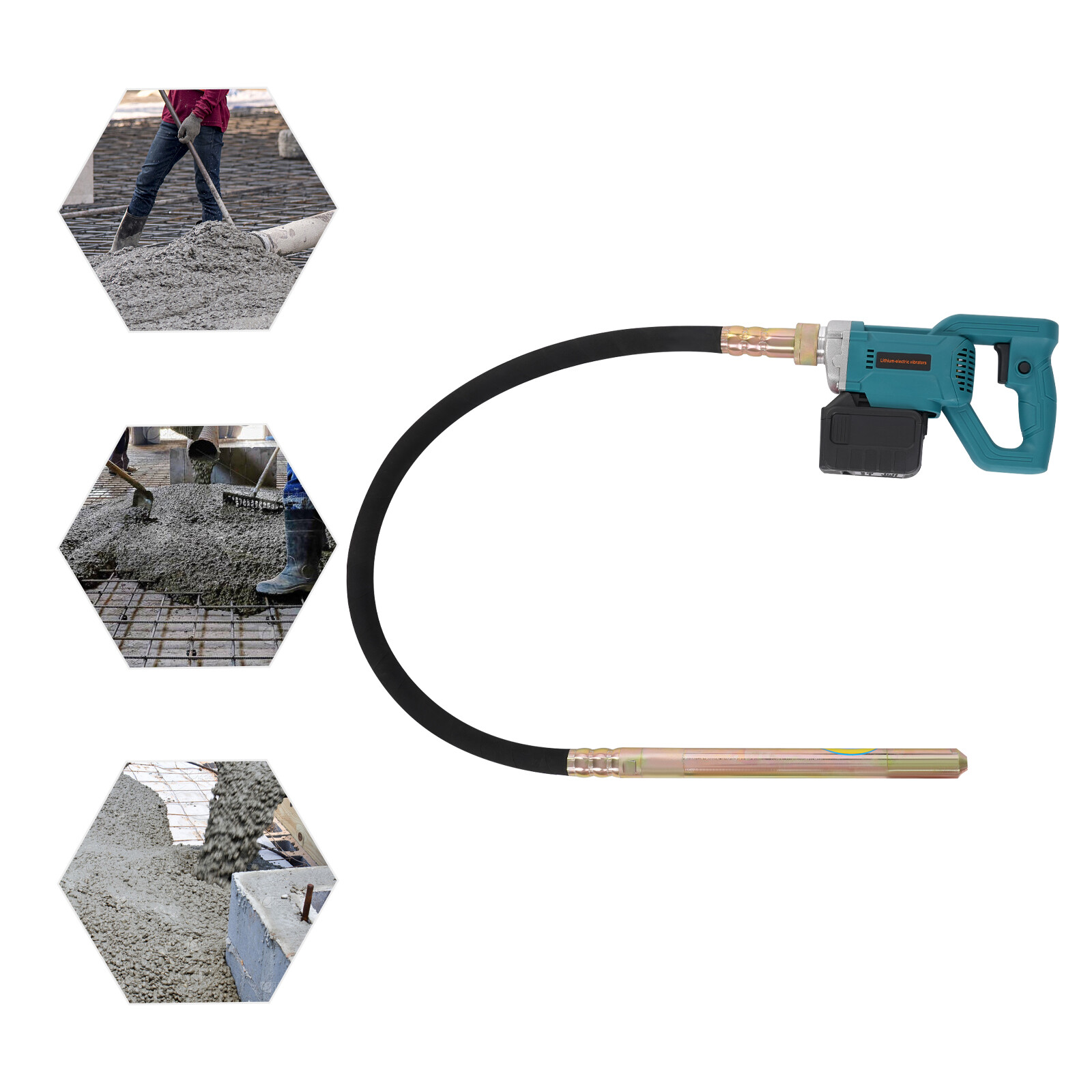 ZPN35-D Concrete Vibrating Tool Cement Vibrating Tool 2000r/min 21V W/ Battery