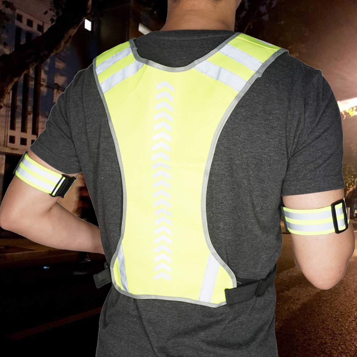 Reflective Running Vest Gear with Pocket for Women Men Kids, Safety Reflectiv…