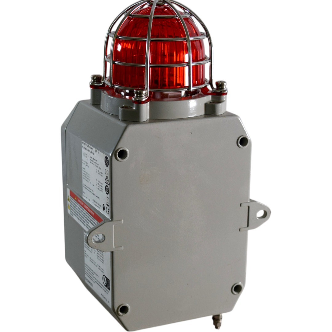 NEW Allen Bradley 855XM-CGMD24DA4 Industrial Horn Red Xenon Strobe Beacon 24V