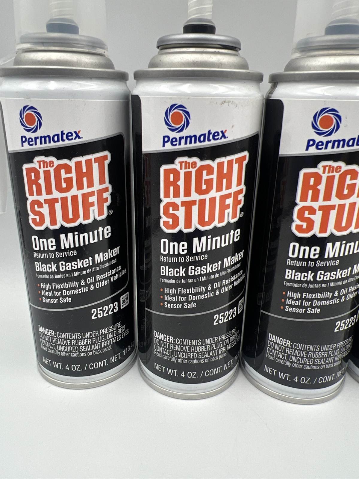 5x Permatex The Right Stuff Gasket Maker 4 oz Blowout Resistant Leak-Proof 25223
