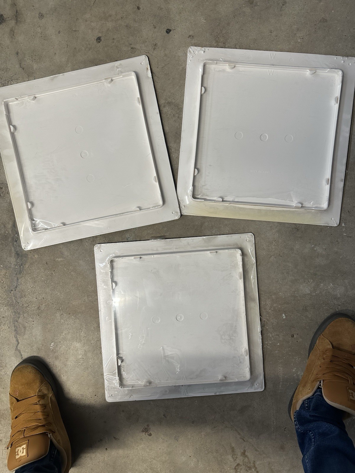 Lot Of 3 Everbilt 14 in. x 14 in. Access Panel with Frame Some Wear On Them