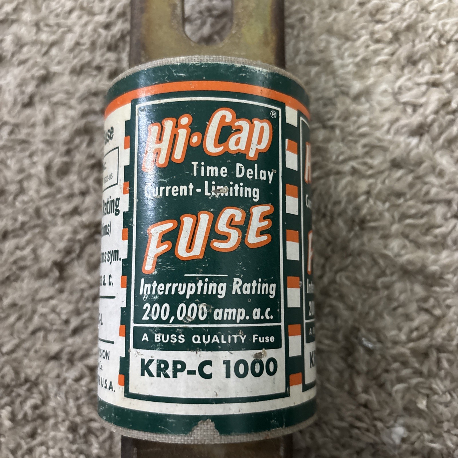 Bussmann KRP-C-1000 600 V AC 1000 A Current-Limiting Time-Delay Fuse