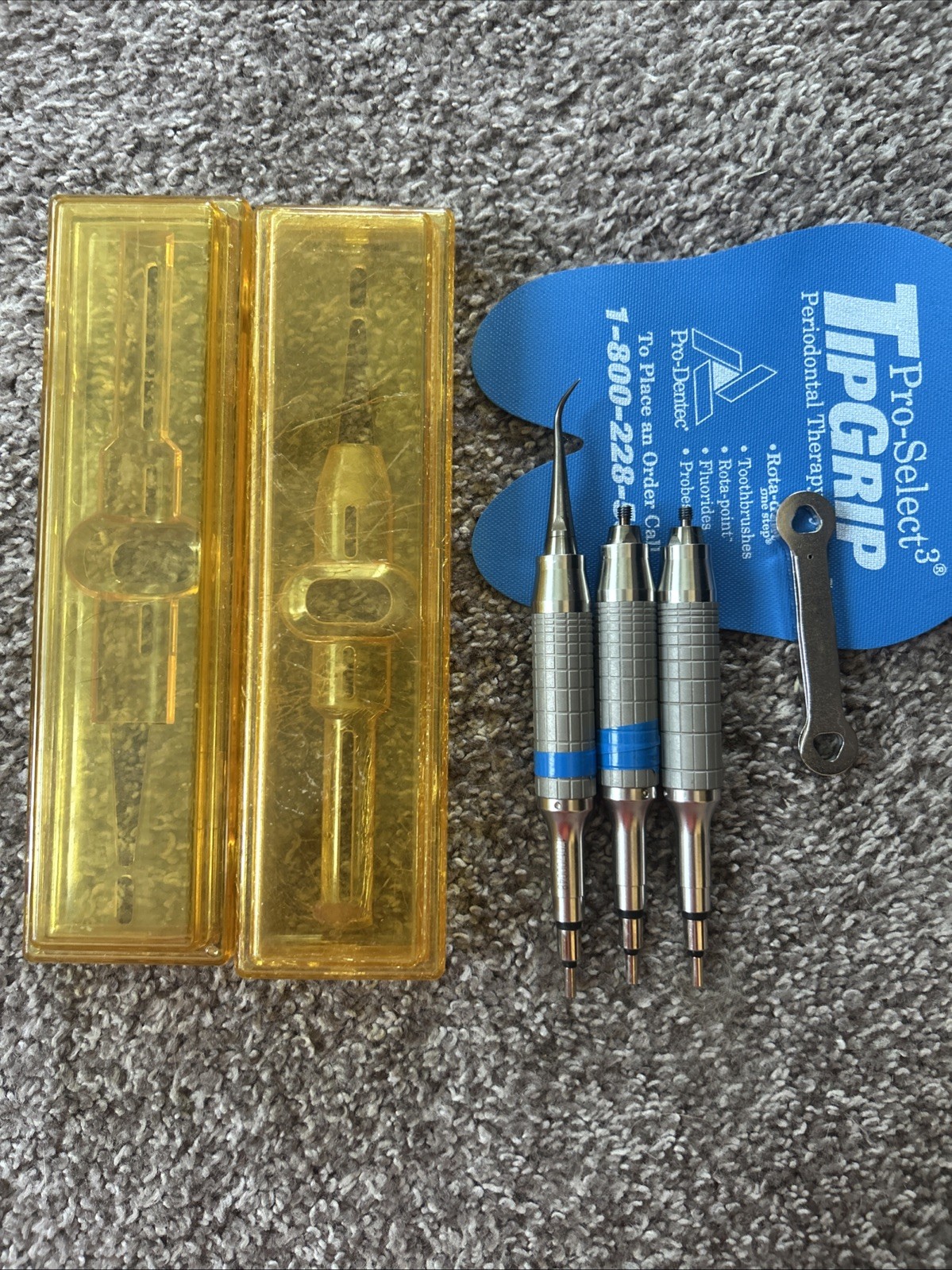 Pro-Select Platinum Piezo Ultrasonic Scaler Handpiece by DenMat Lot Of 3