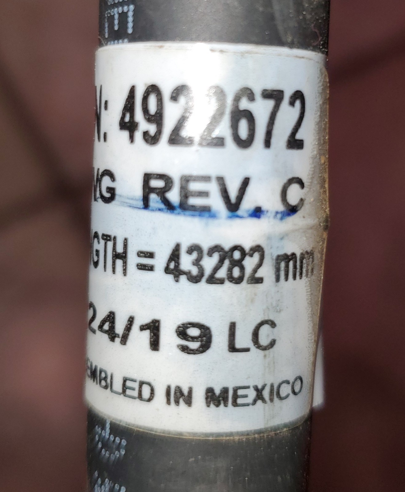JLG GENUINE REPLACEMENT PARTS CABLE, CONTROL BOOM142′ PART # 4922672