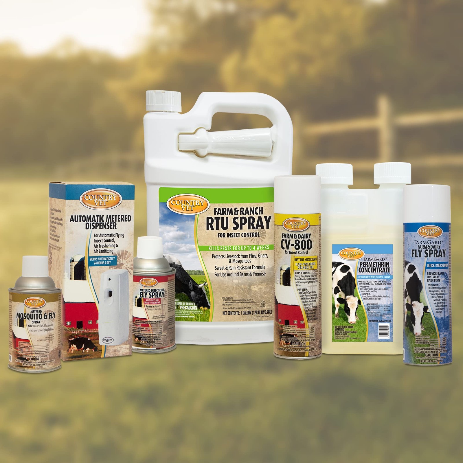 Country Vet Metered Insecticide Fly Spray – 6.4 oz (Case of 12) – 342050CVA –