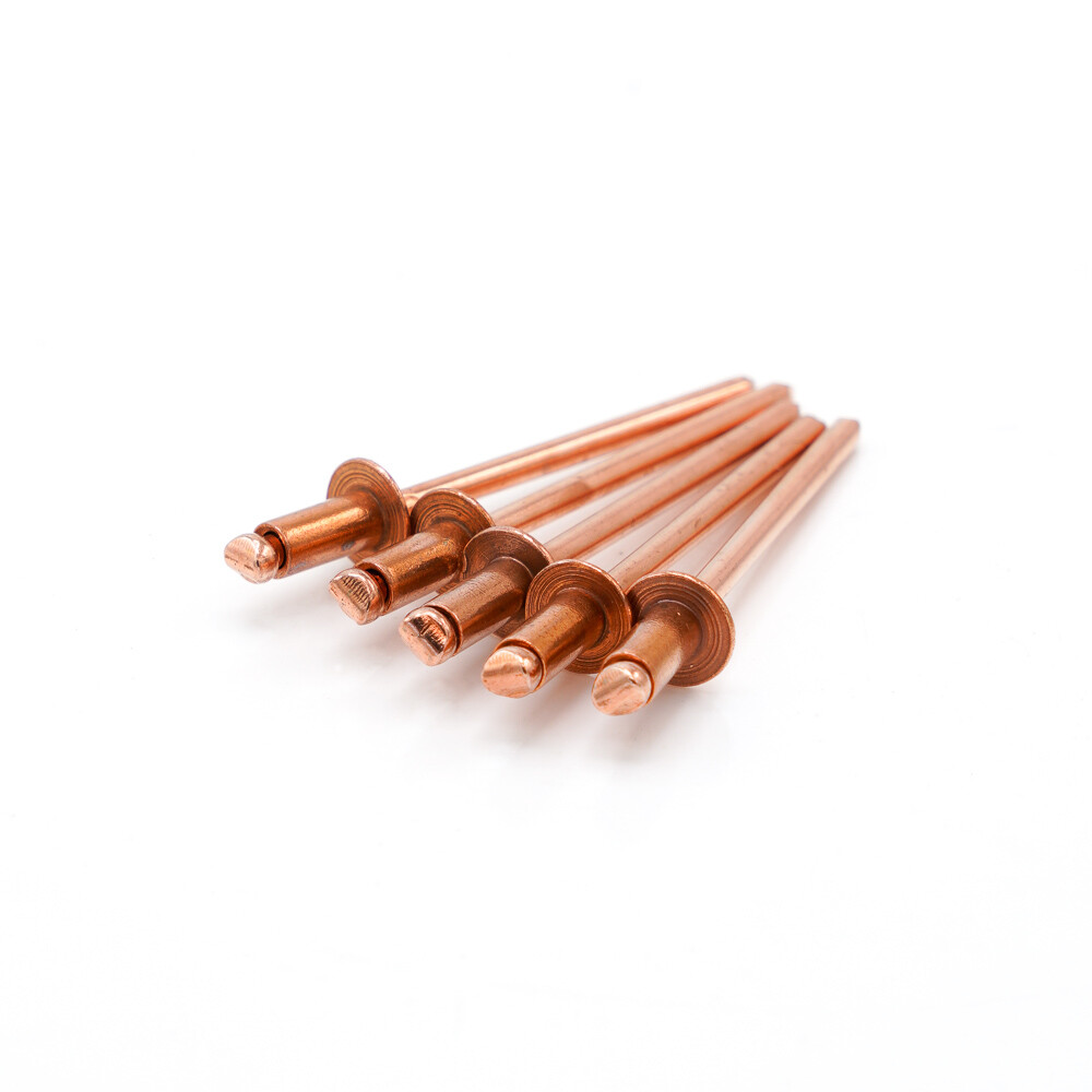 Copper Pop Rivets 1/8 Diameter #4 Steel Mandrel Blind Rivets – Select Grip
