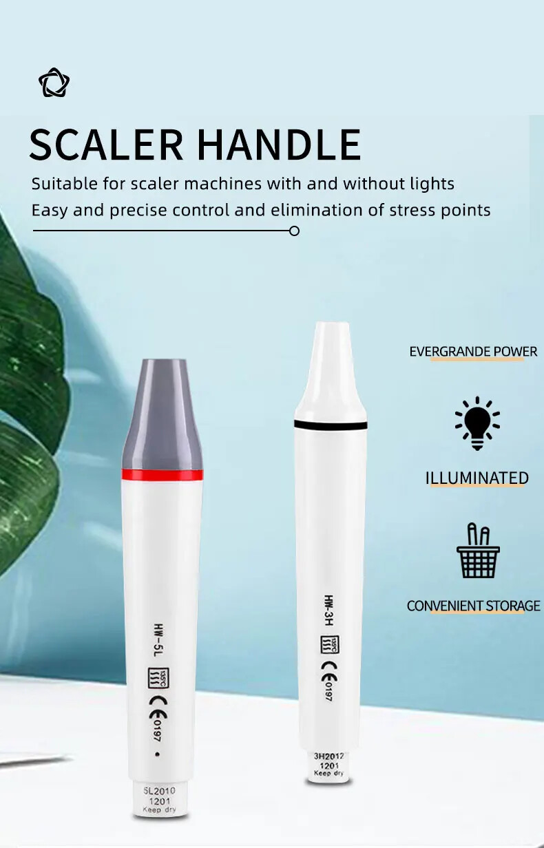 LED Dental Scaler Handle Detachable Ultrasonic Handpiece for Multiple Brands 2H