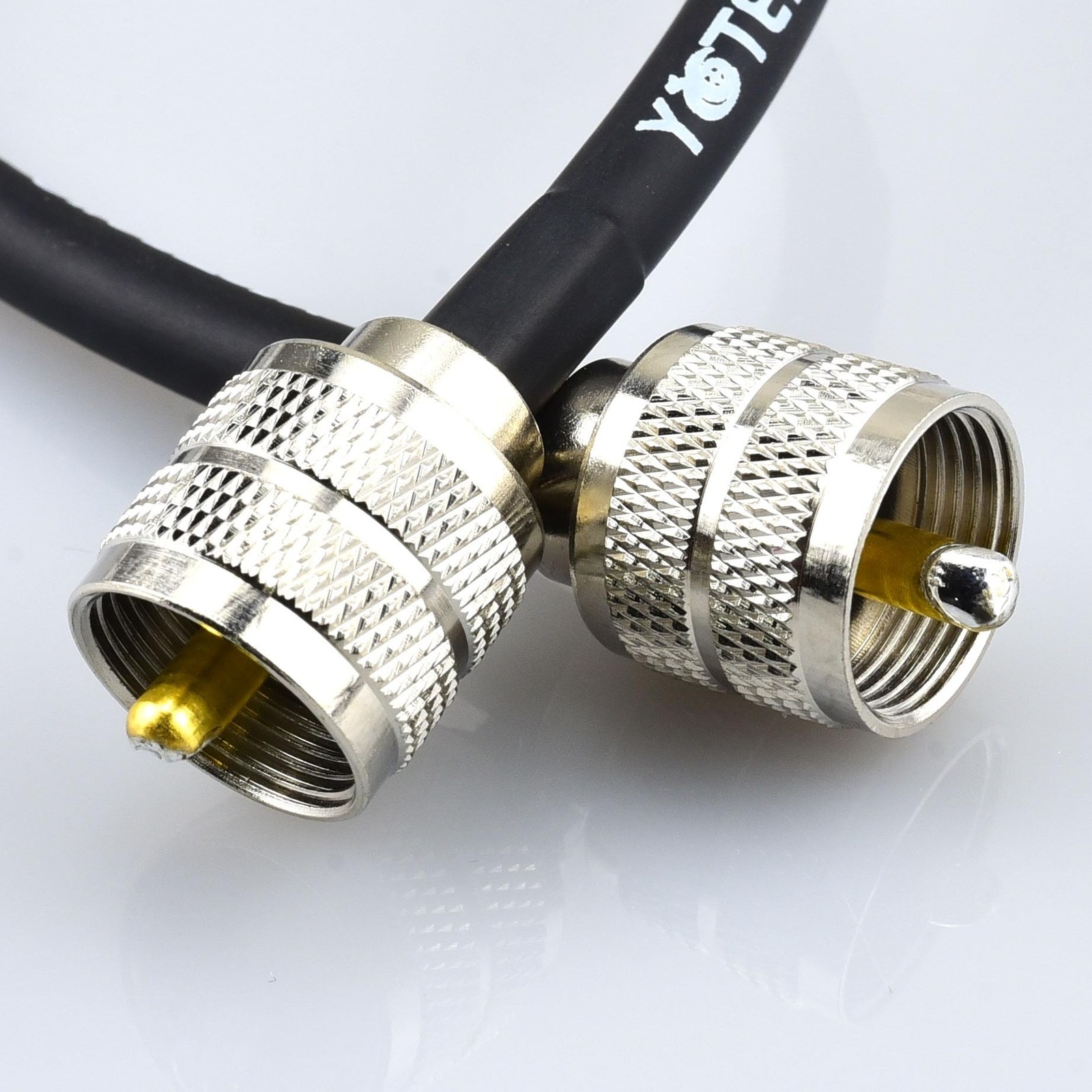 12 inch RG8x Coaxial Cable, 3 Pack 1ft Jumper CB Coax Cable PL259 M… Fast Ship