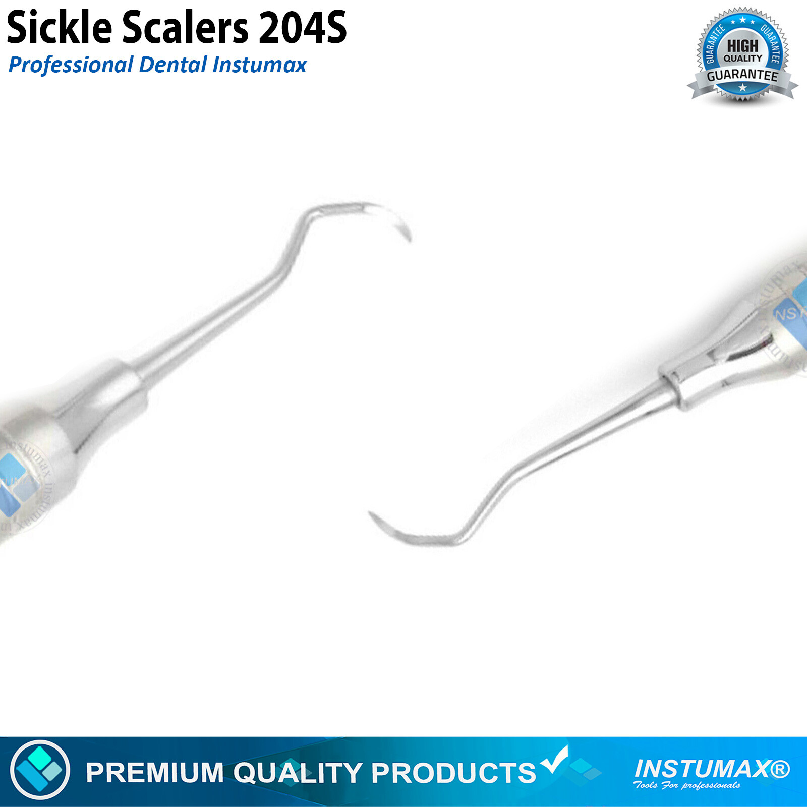 Sickle Scaler 204S Dental Hand Instruments Pro Periodontal Hygiene Pick Tool New