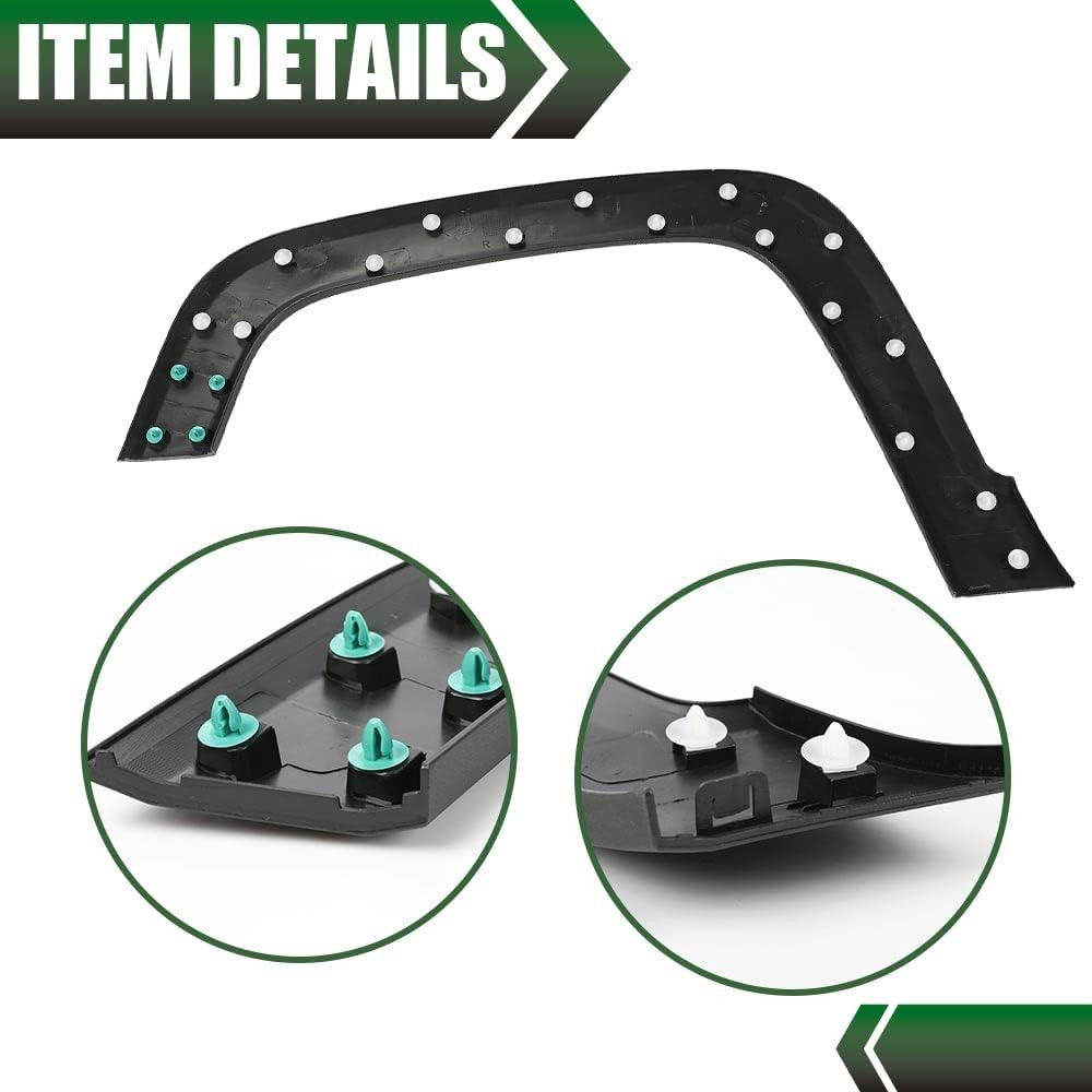 Front Right Pocket Rivet Fender Flare Trim Fit 2015-2022 Jeep Renegade Textured