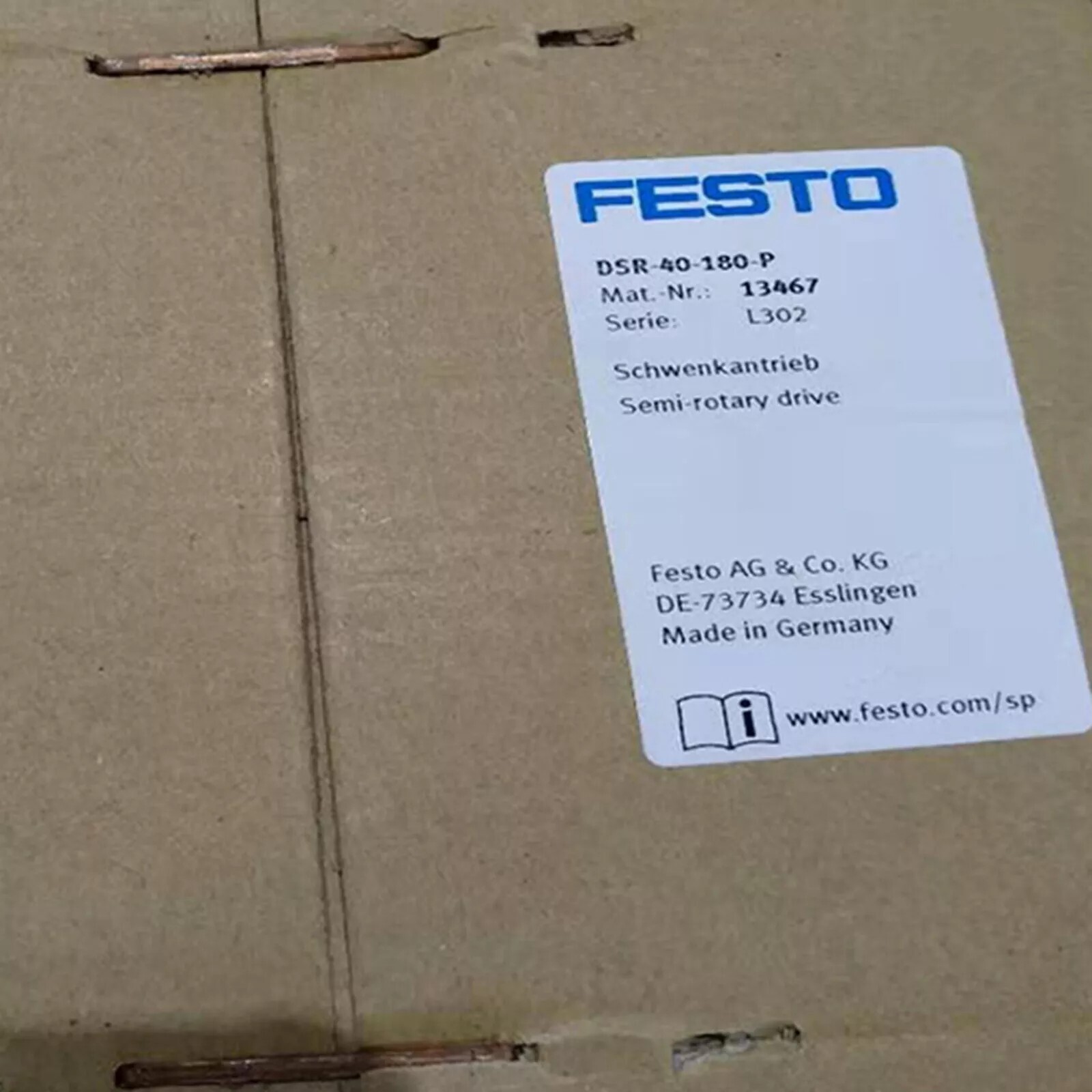 New FESTO 13467 DSR-40-180-P Rotary Cylinder