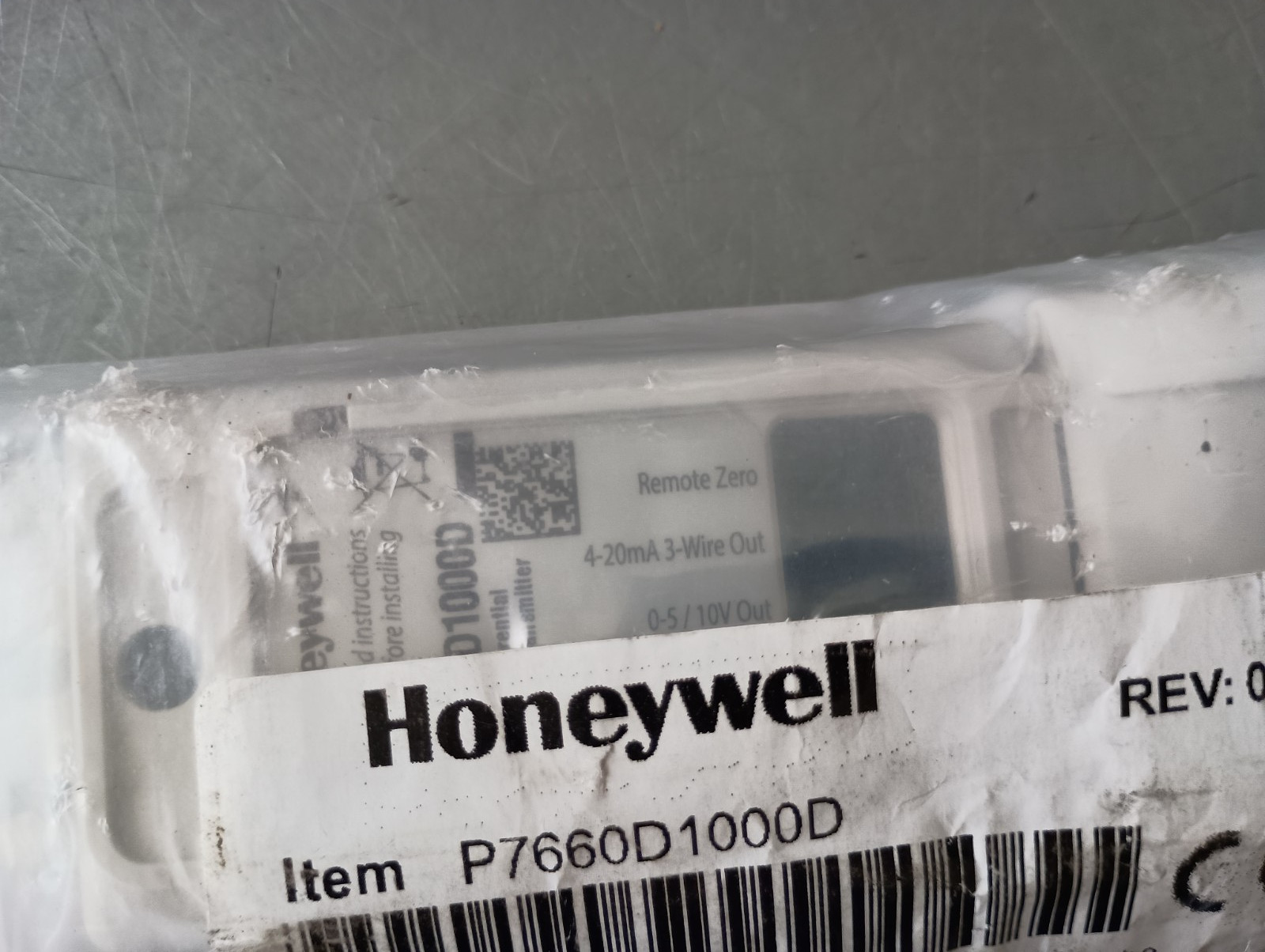 NEW HONEYWELL P76601000D 10.0″ DRY PRESSURE SENSOR W/ DISPLAY AND PROBE