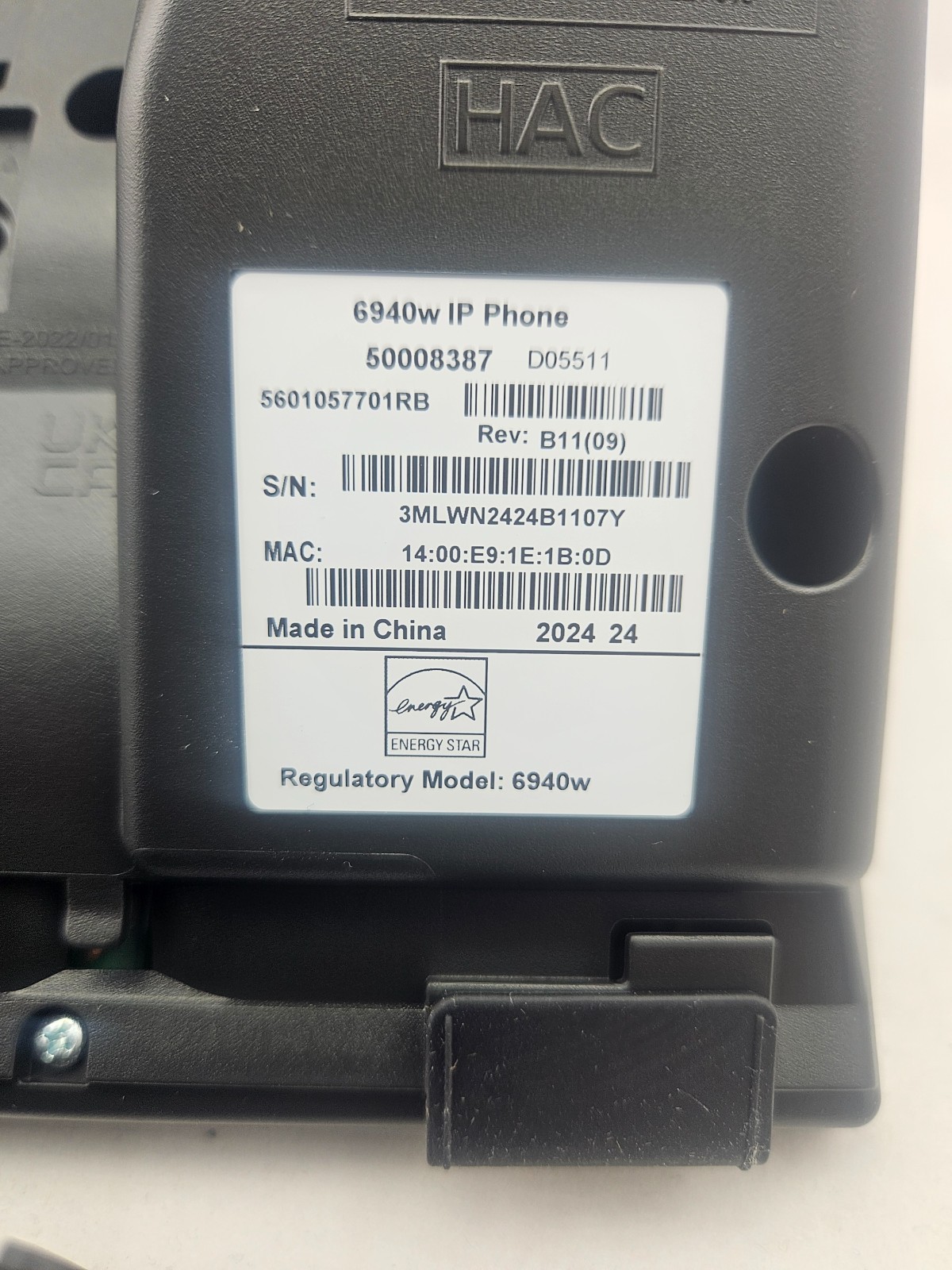 Mitel MiVoice 6940W IP Phone (50008387)