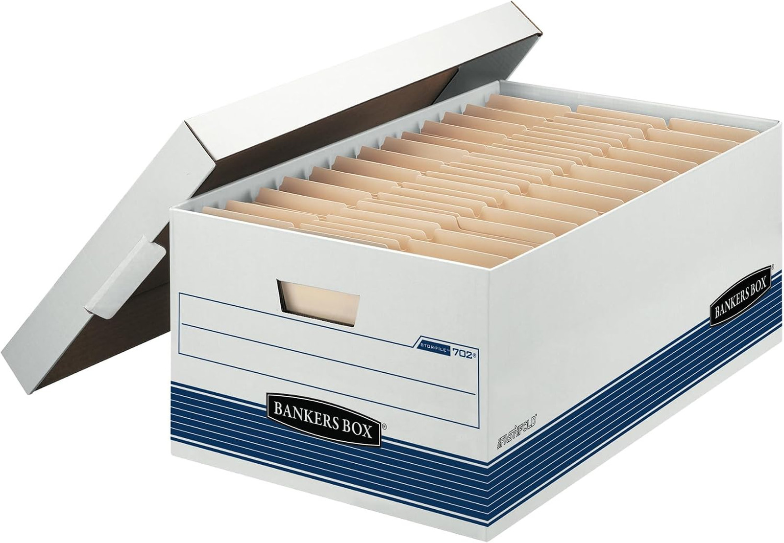 12-Pack Medium Duty File Storage Boxes 24 Inch Legal FastFold Collapsible