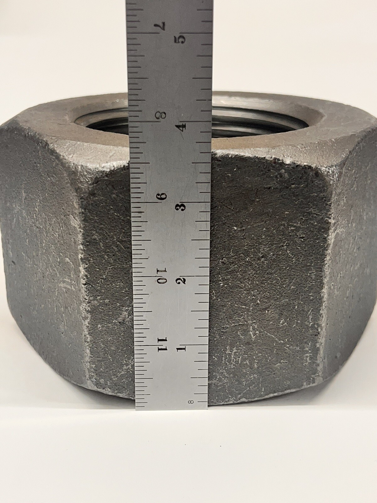 (2) 3-3/4”-4 Heavy Hex Nut Large huge 3-3/4-4, 3-3/4, truck nutz (18 lbs ea nut)