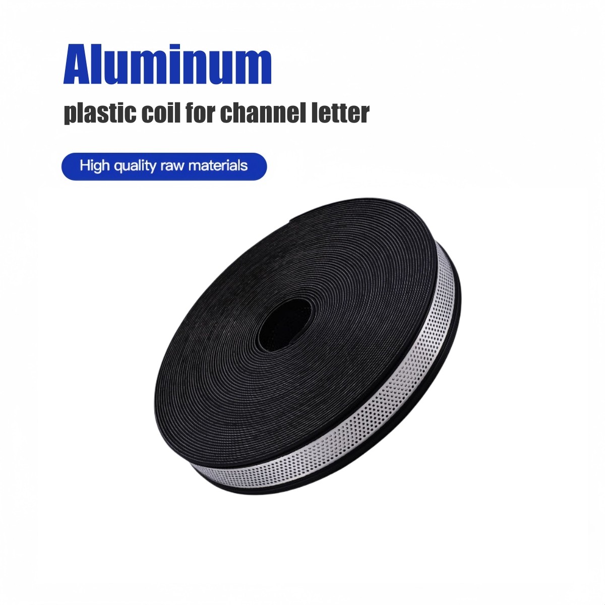 Double-Hemmed Aluminum-Plastic Letter Edge Trim for 3D Sign Letters 108″ / Roll