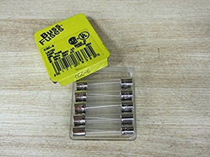 BUSSMANN BY EATON AGC-6-R FUSE, CARTRIDGE, 6A, 6.3X32MM, FAST ACT (5 pieces)