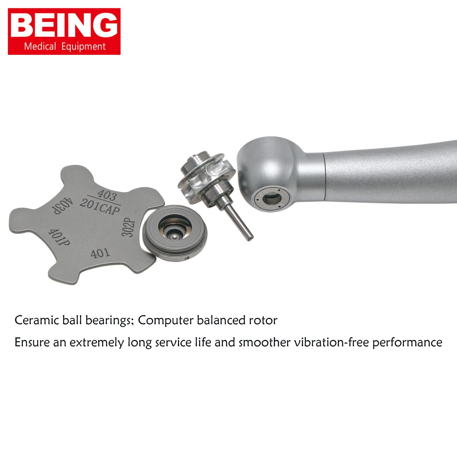 US BEING Dental High Speed Turbine Handpiece For KaVo MULTIflex Coupler 4 Hole