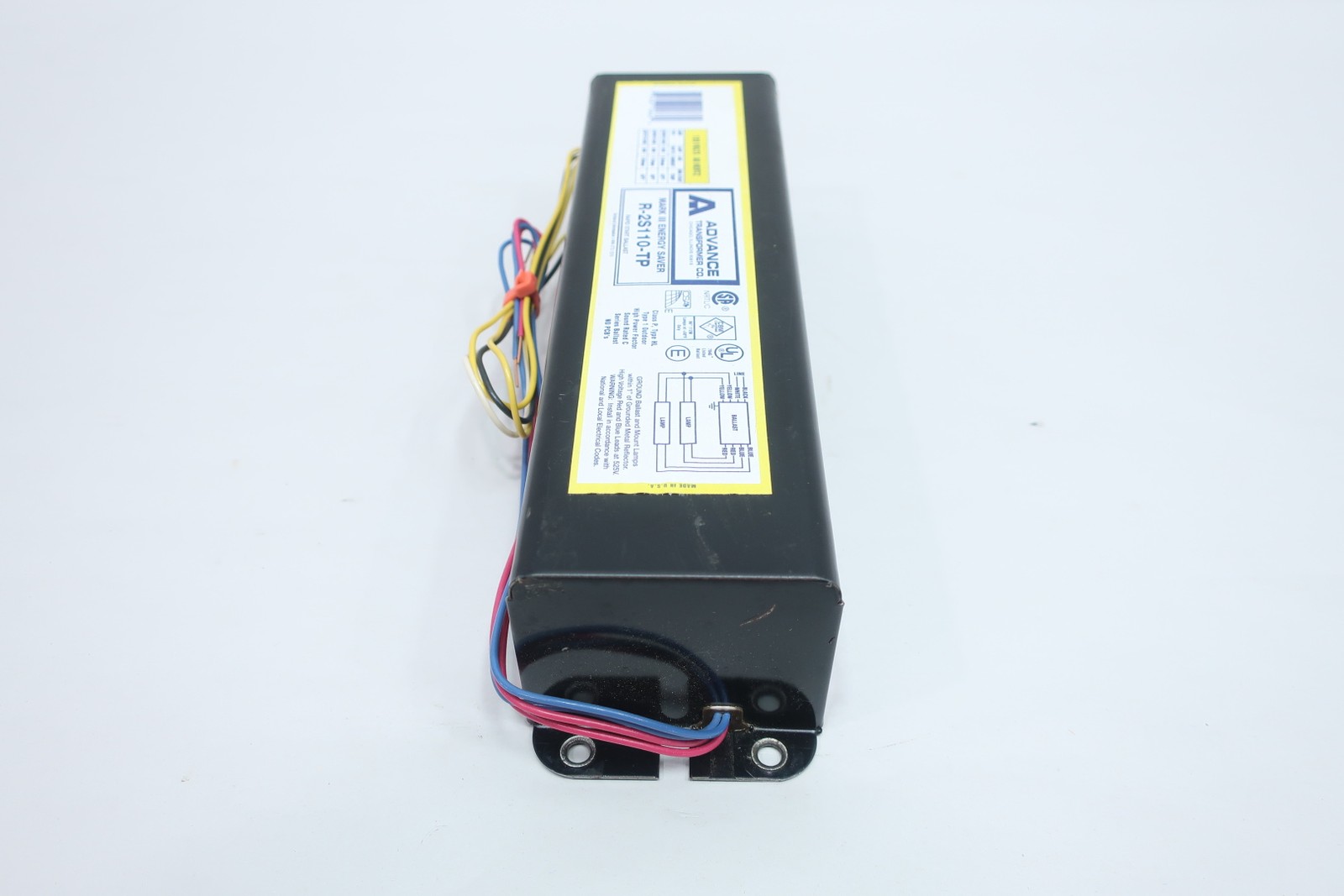 Advance Transformer R-2S110-TP Fluorescent Ballast 85/95/110w 120v-ac
