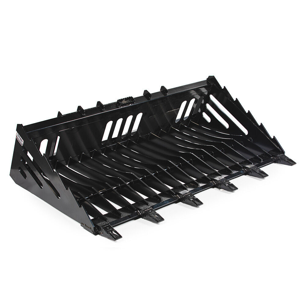 Titan Attachments 72″ Skeleton Rock Bucket with Bolt-On Teeth, SSQA