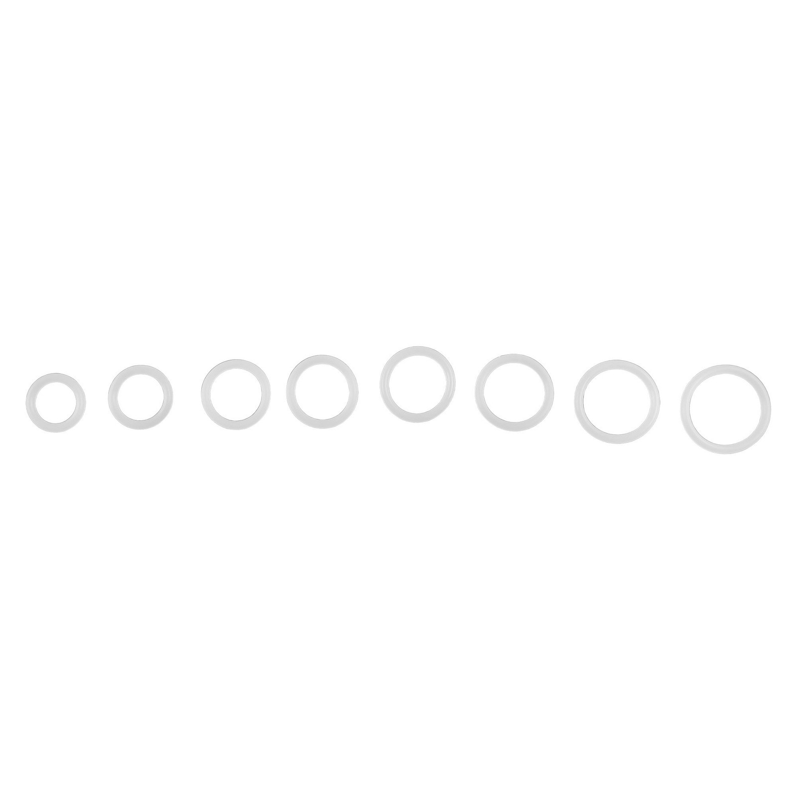 1228 Pcs 32 Size Clear Food Grade Silicone O-Ring Assortment OD 4-32mm
