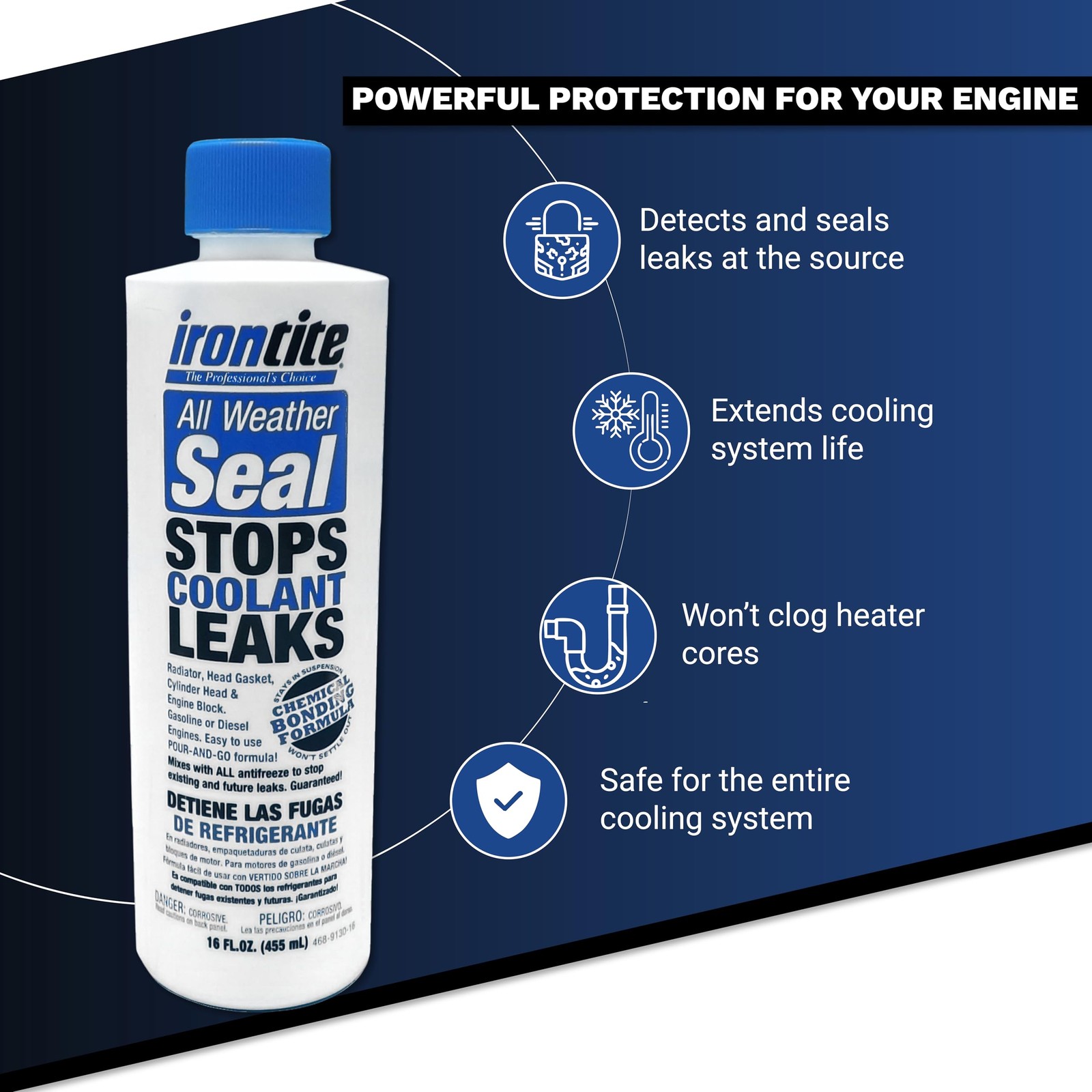 Irontite All Weather Seal, Blue, 16 oz