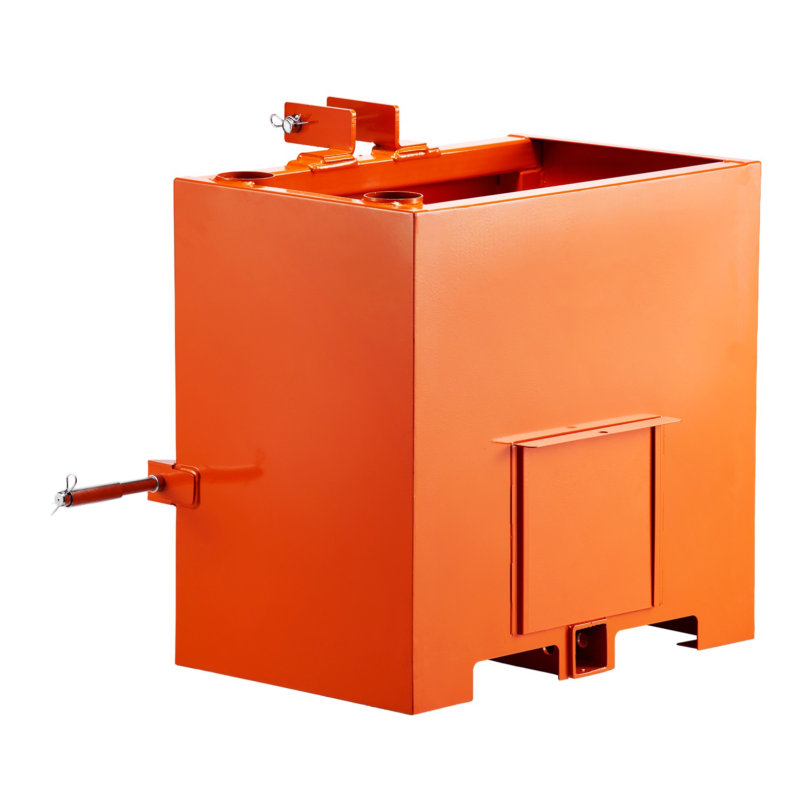 Ballast Box 3 Point Category 1 Tractor 5ft³ Capacity 800lbs Counterweight Orange