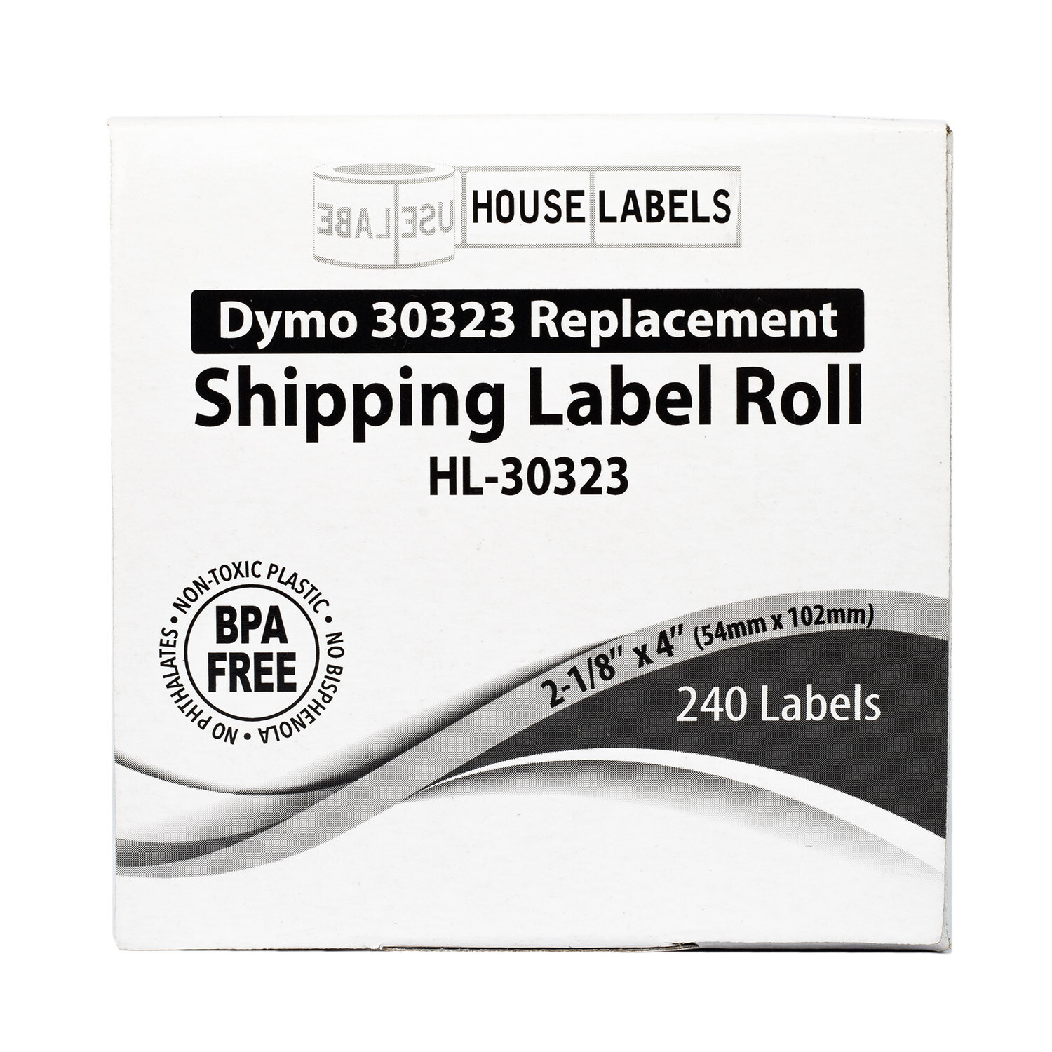 DYMO LW 30323 / 30573 Direct Thermal Shipping Labels – (6) Rolls – 2-1/8″ x 4″